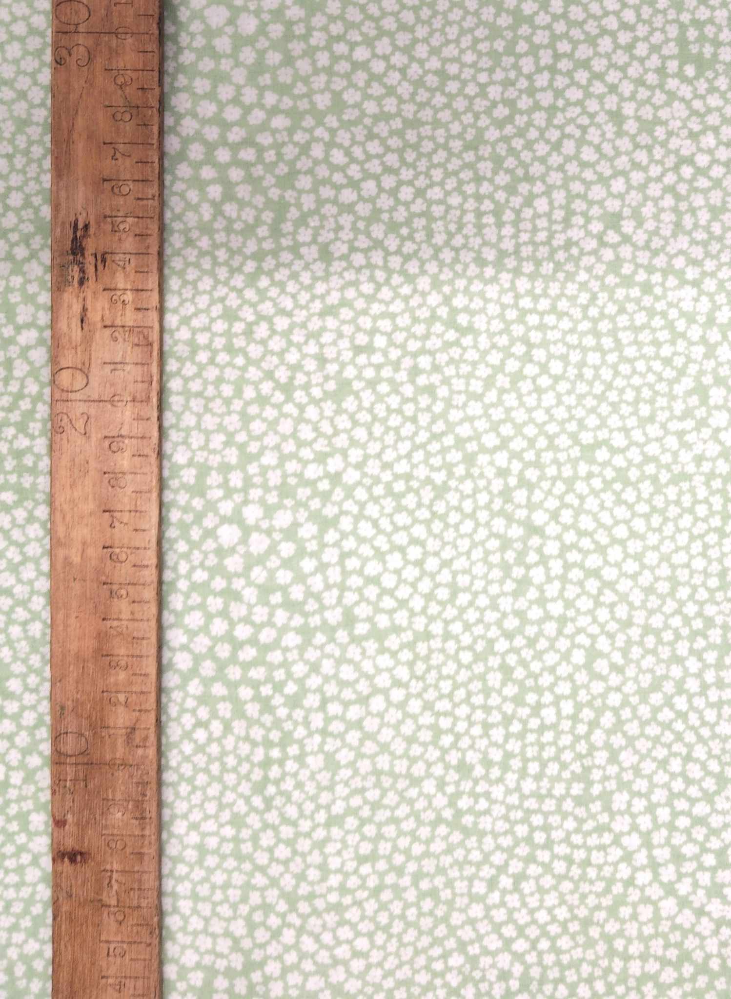 Poppy Green Print - Cotton - Fabric