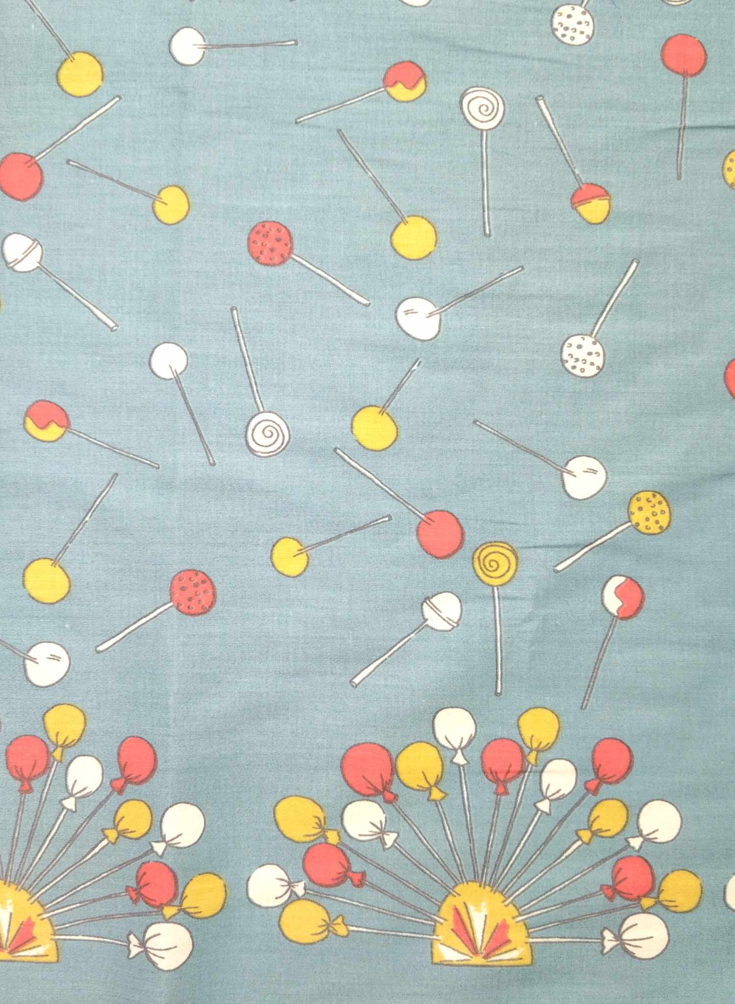Sage Lollipop Fabric - Cotton Sateen
