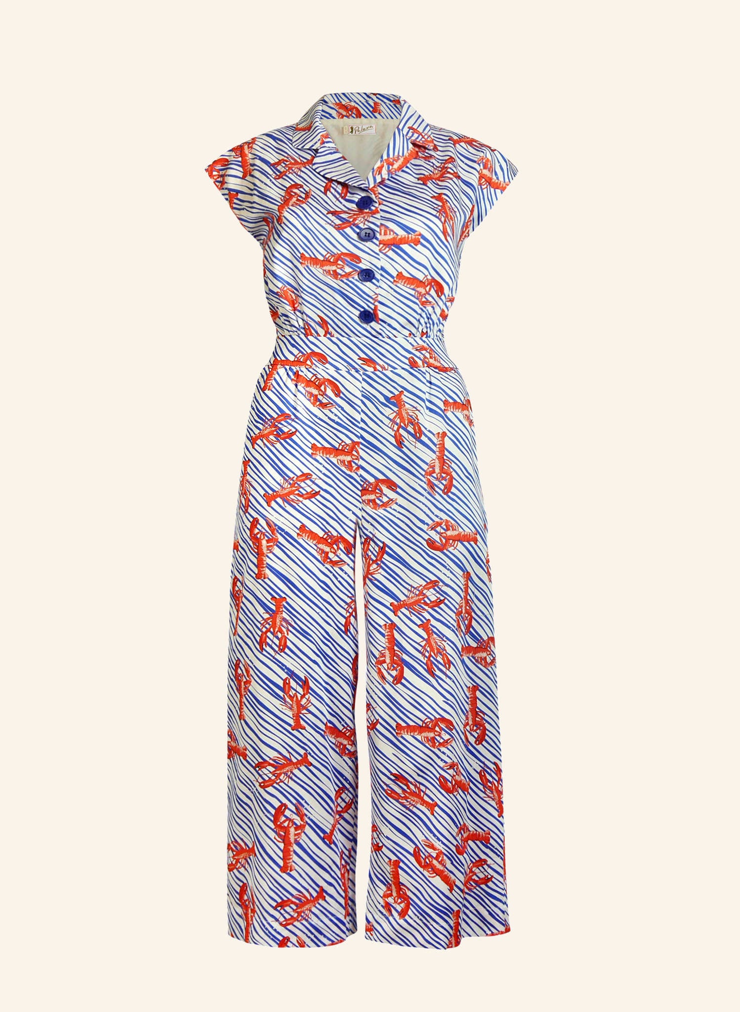 100% TENCEL™ Lyocell Lobster Jumpsuit | Made in the UK