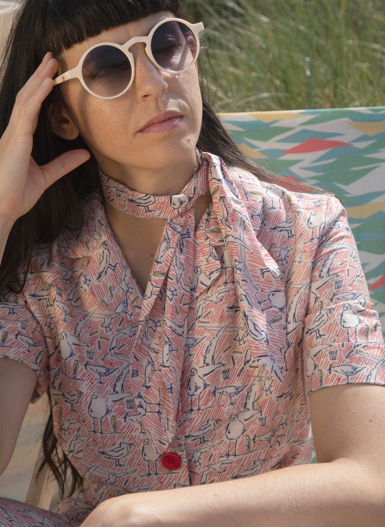 Francesca Long Jumpsuit - Ivory Chips Away