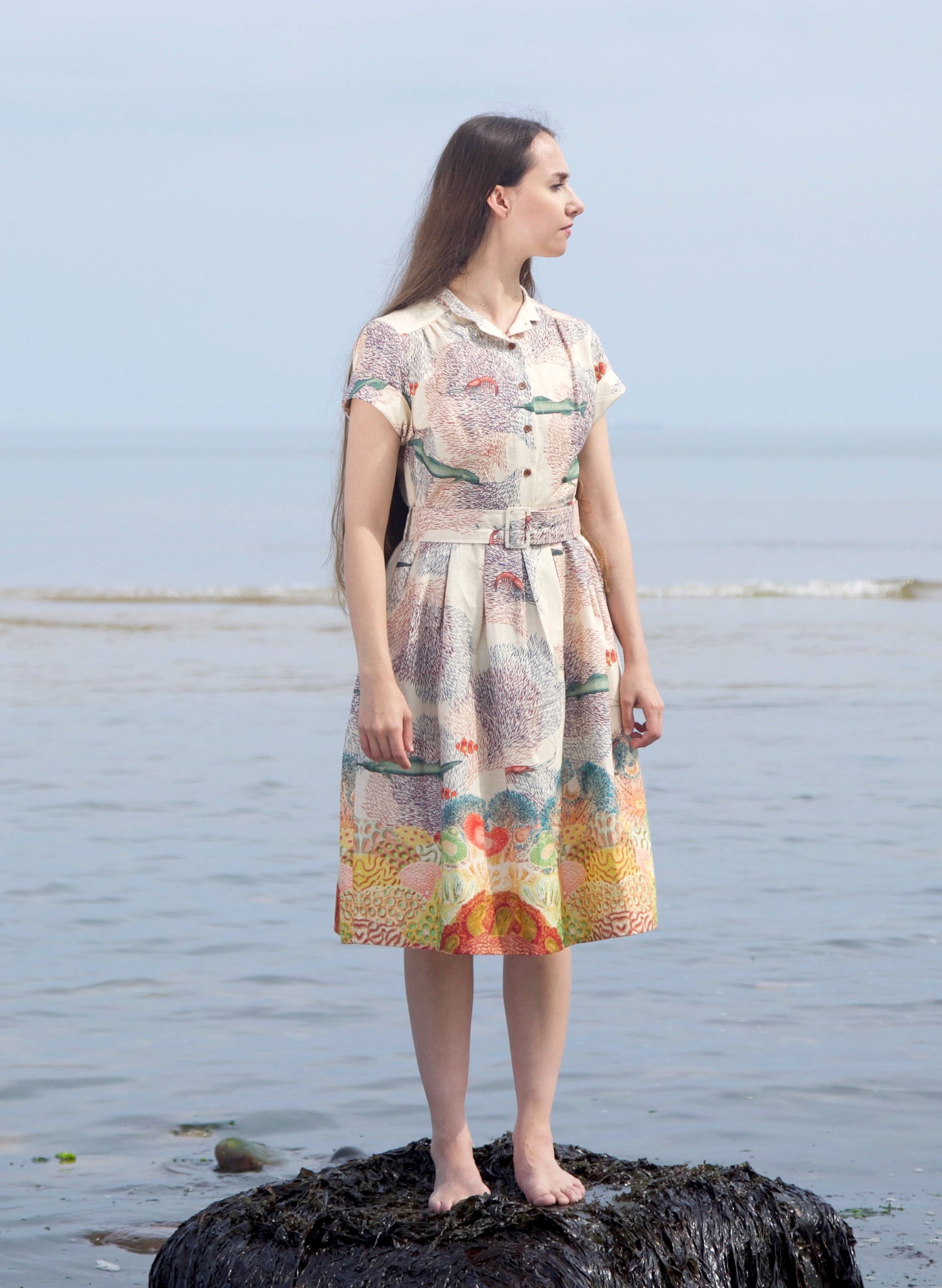 Louise Dress - Ivory Coastal Migration