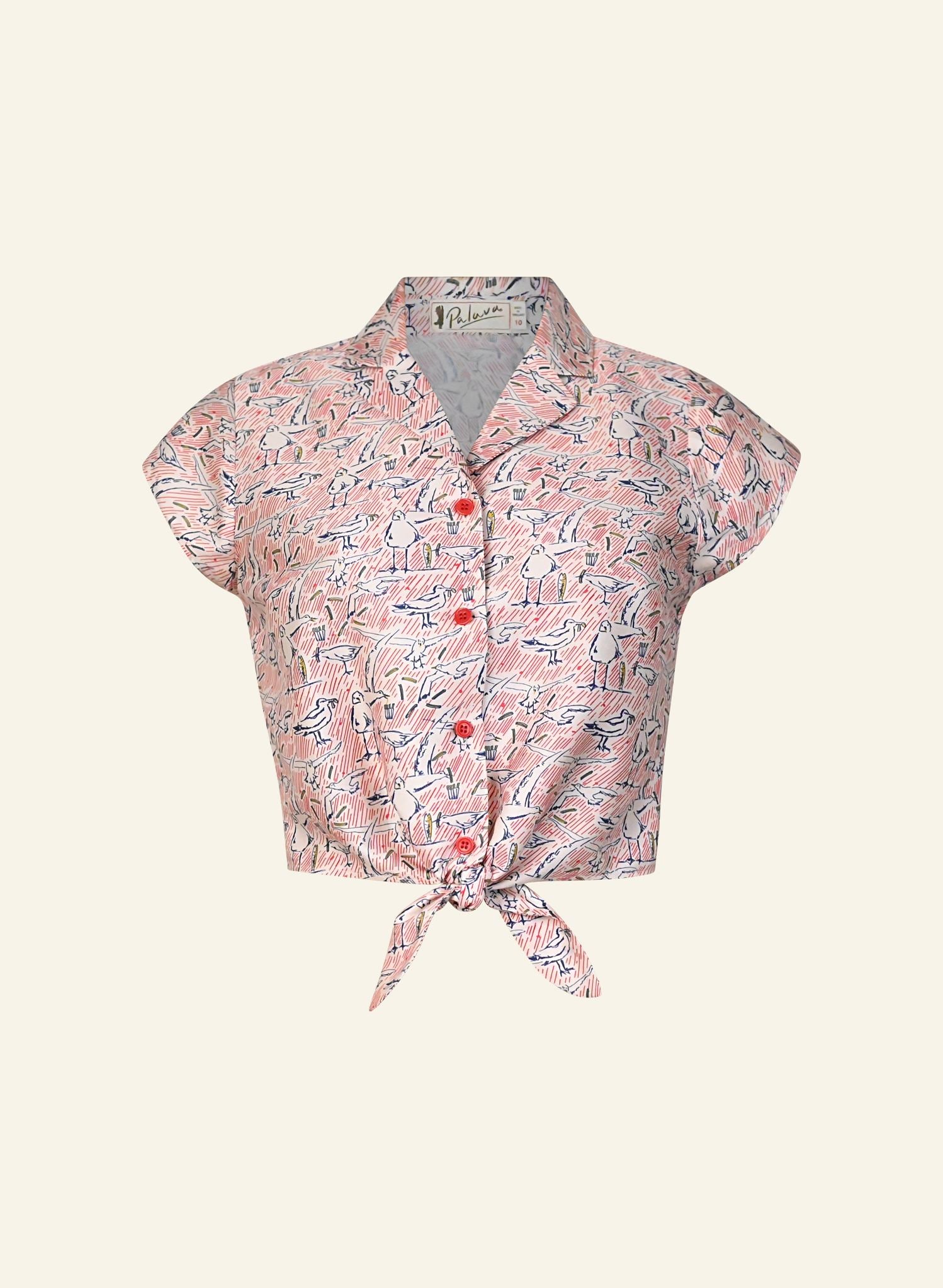 Peggy Top - Ivory Chips Away