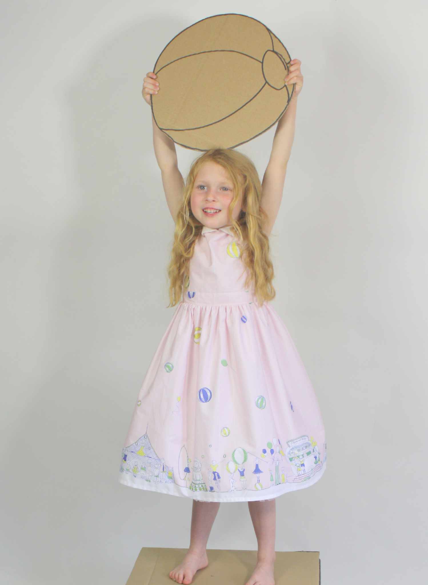 Seconds Circus Roll Up Roll Up - Pink - Cotton Fabric