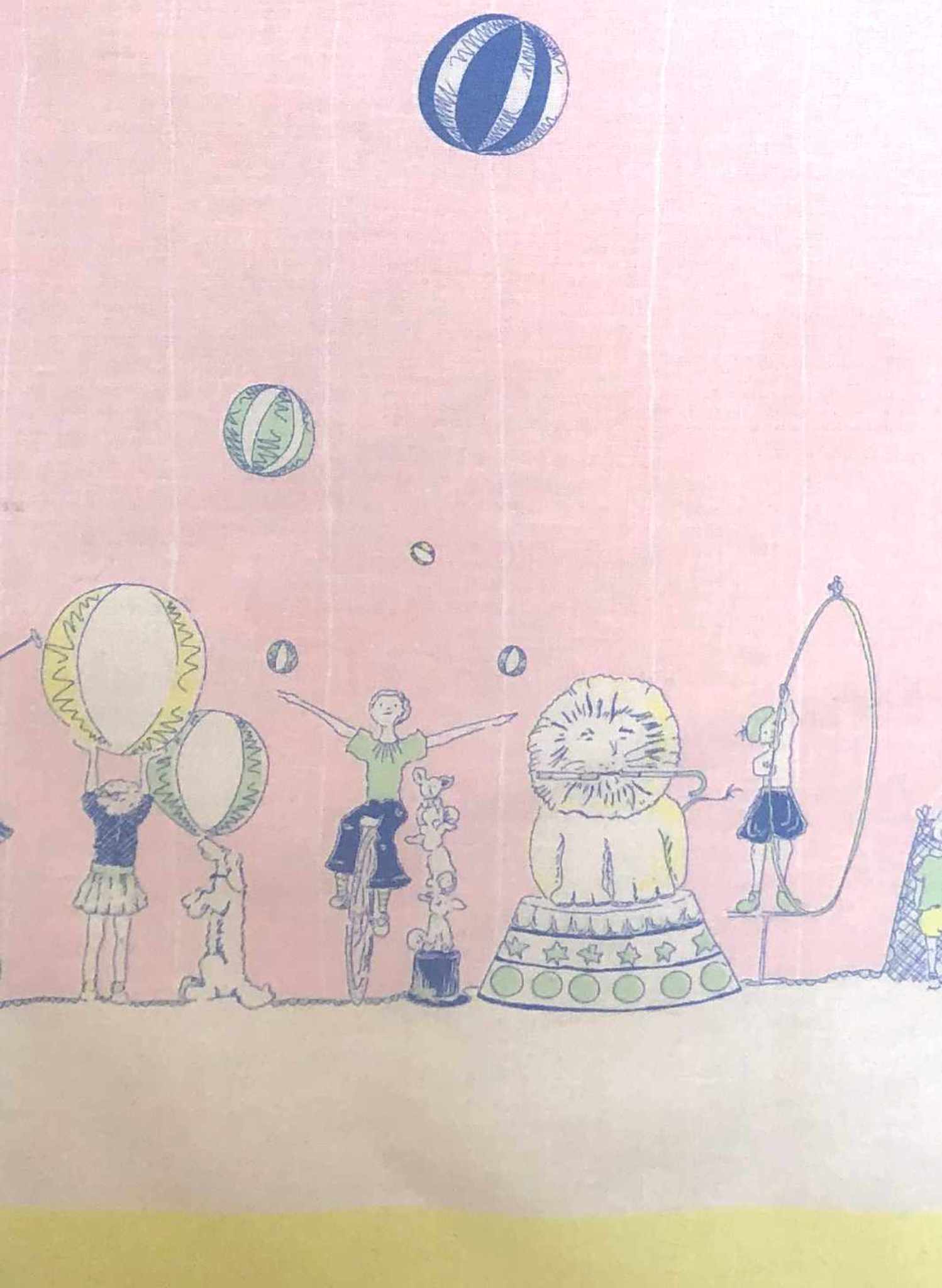 Seconds Circus Roll Up Roll Up - Pink - Cotton Fabric