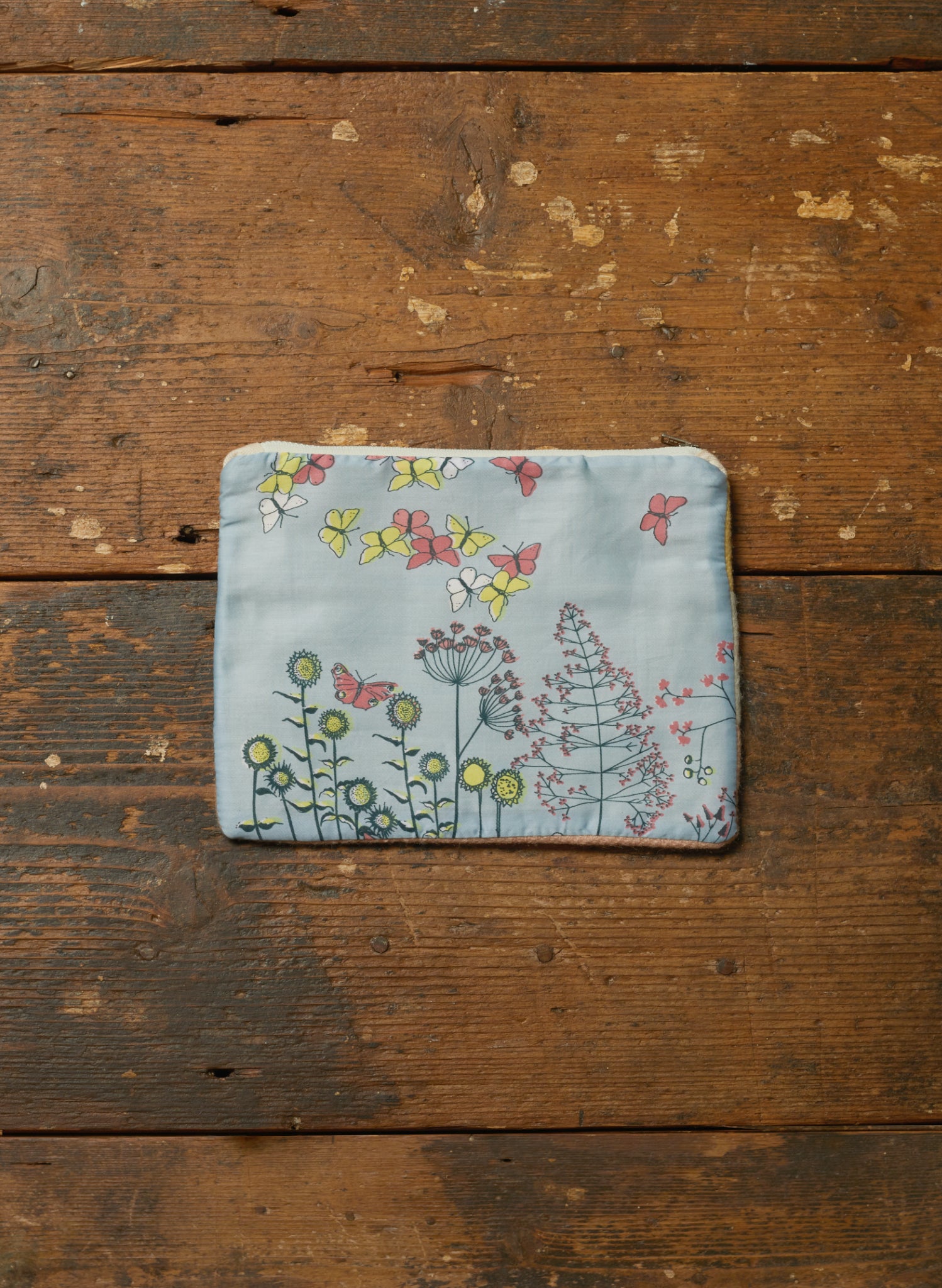 Zip Pouch- Medium - Butterflies