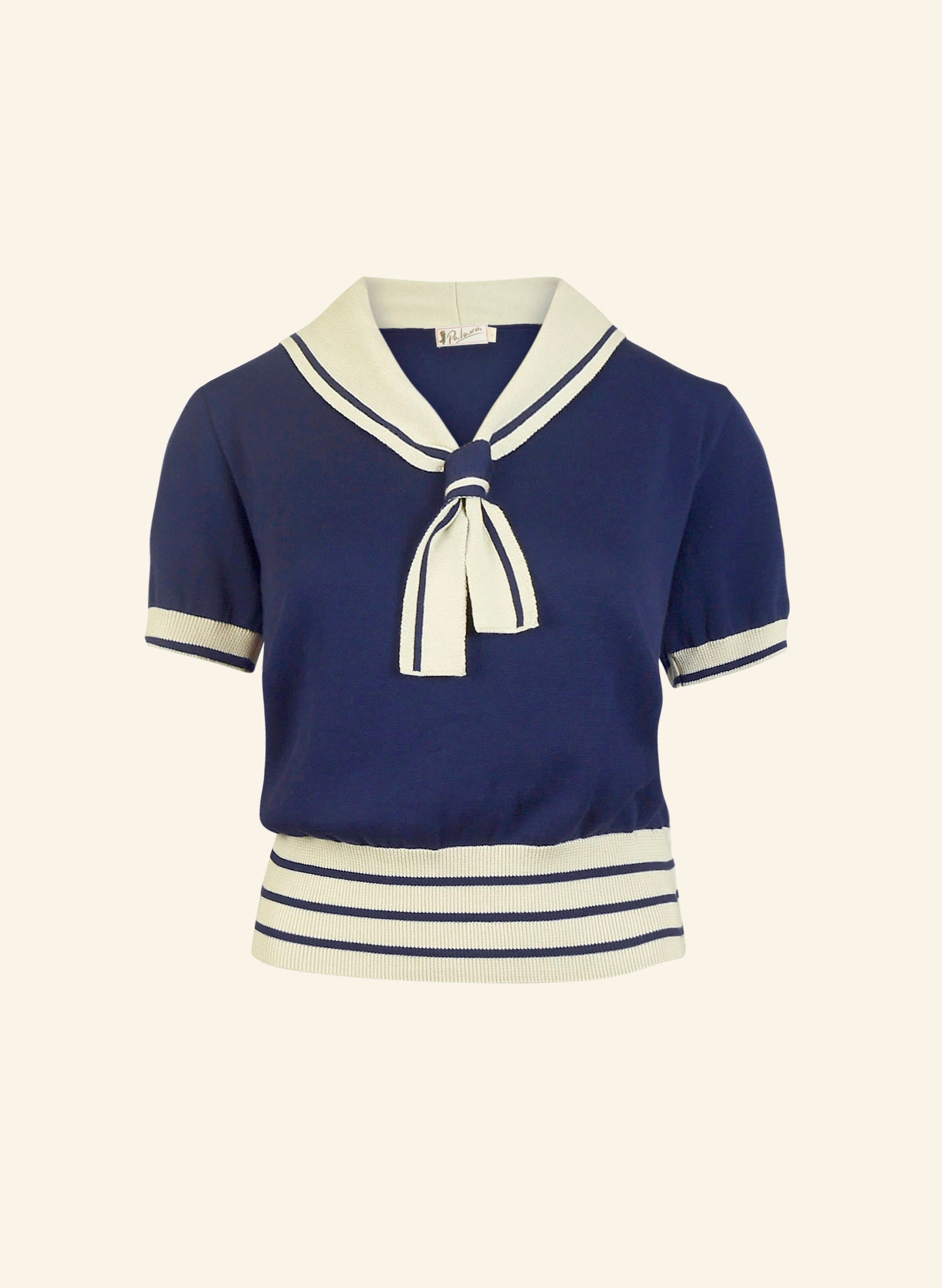 Sailor Knitted Top - Navy