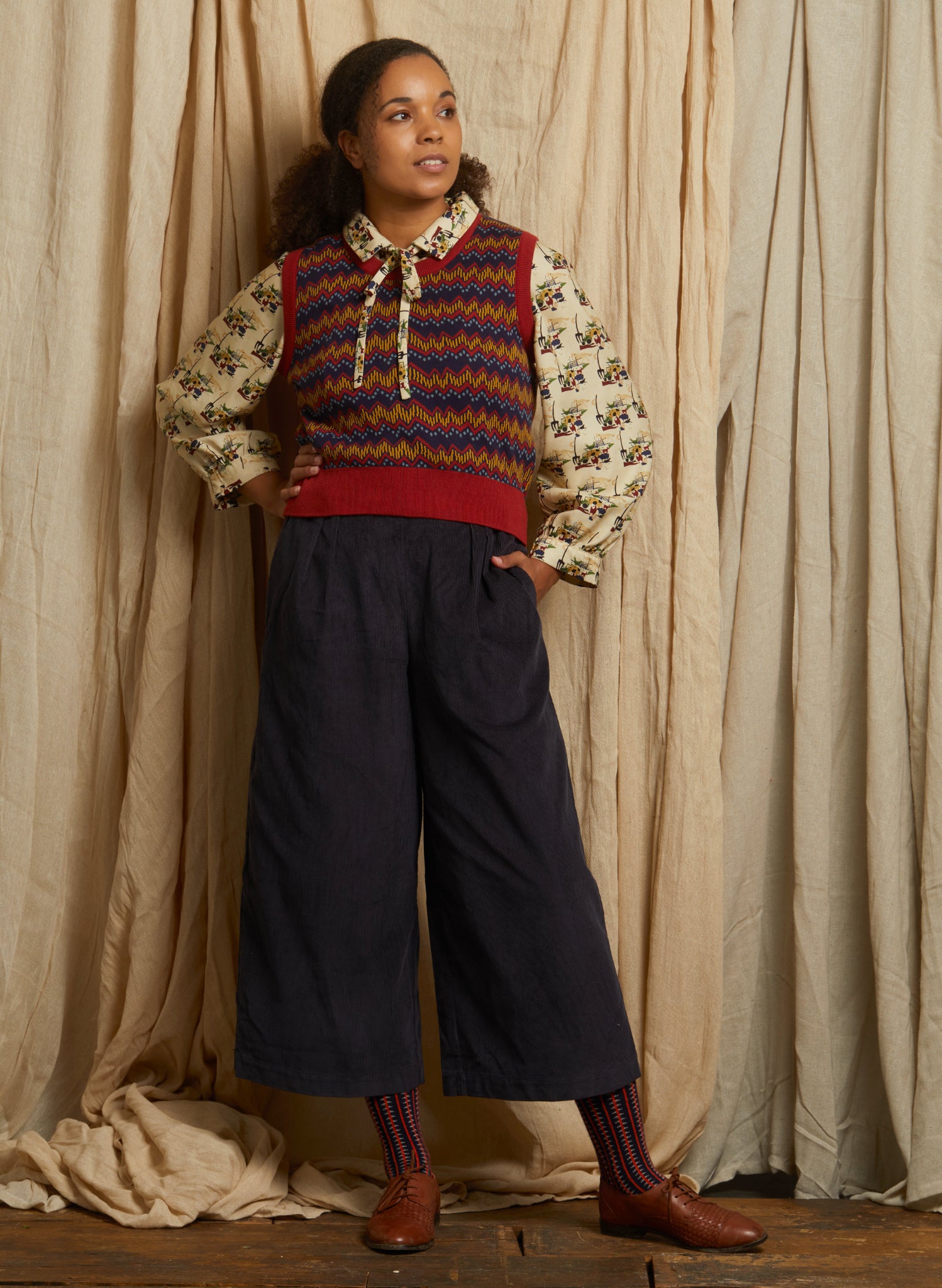 Shirley - Rust Electric Tank Top