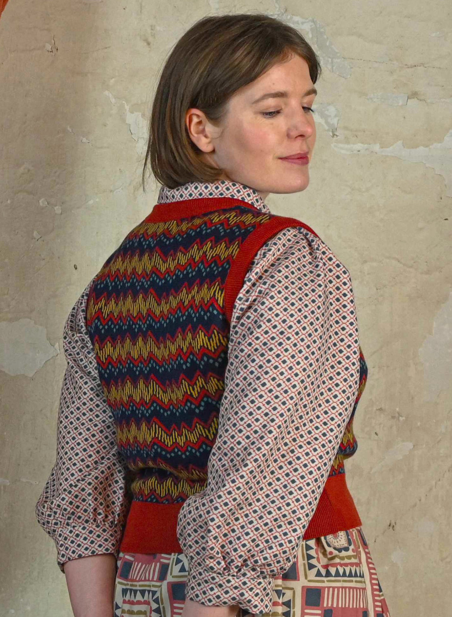 Shirley - Rust Electric Tank Top