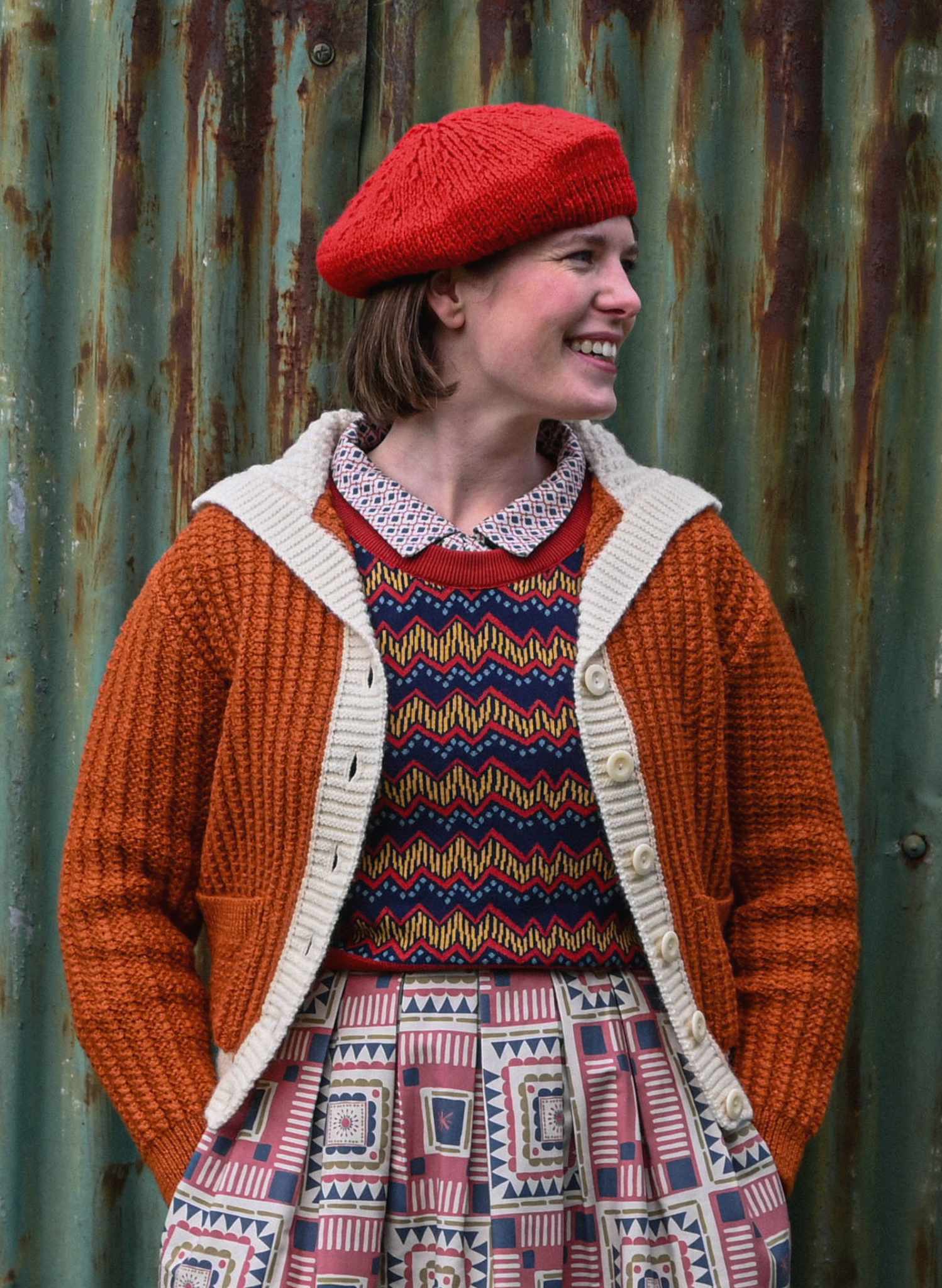 Shirley - Rust Electric Tank Top