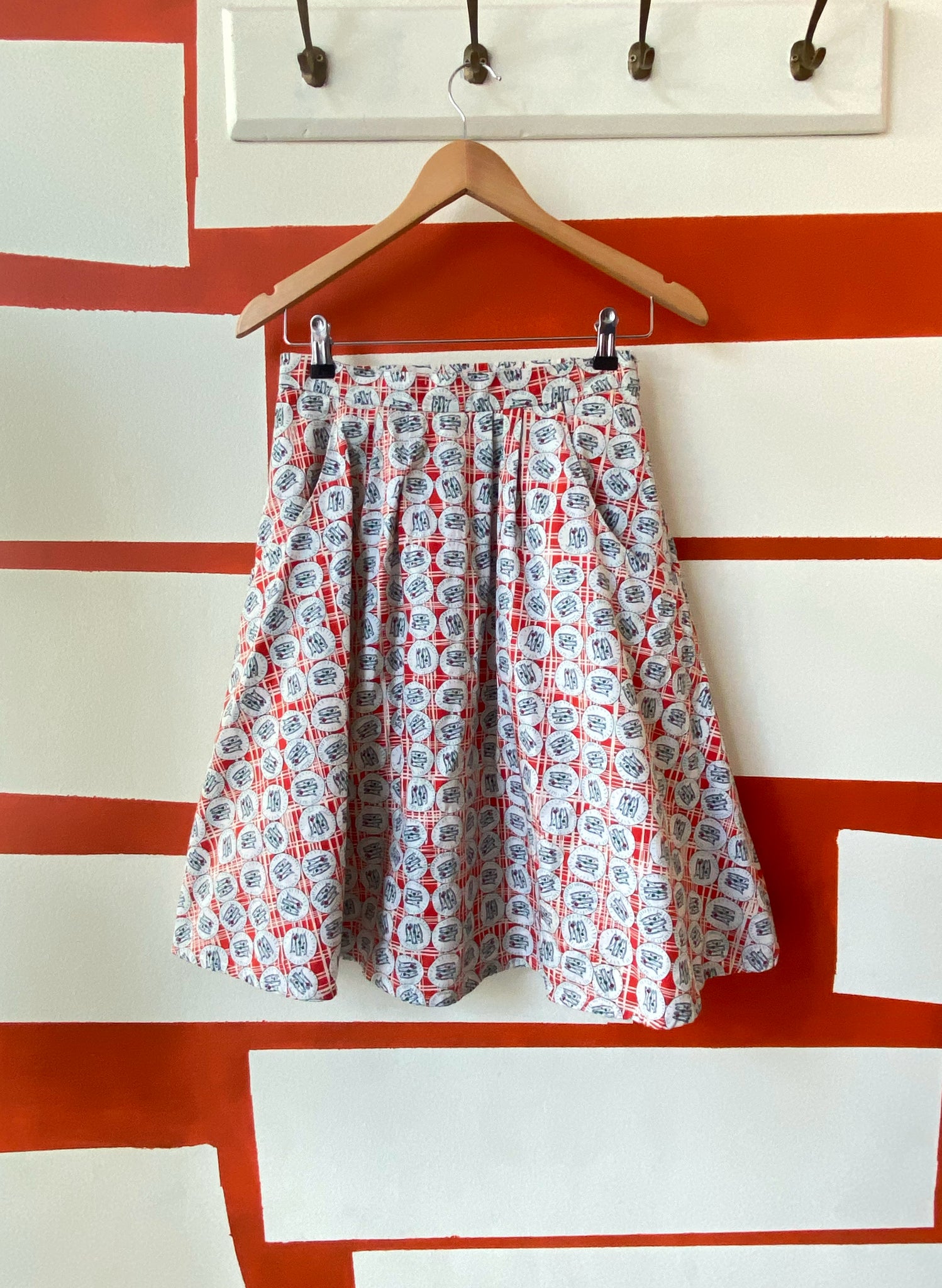 PRE LOVED - Marilyn Skirt - Red Sardines