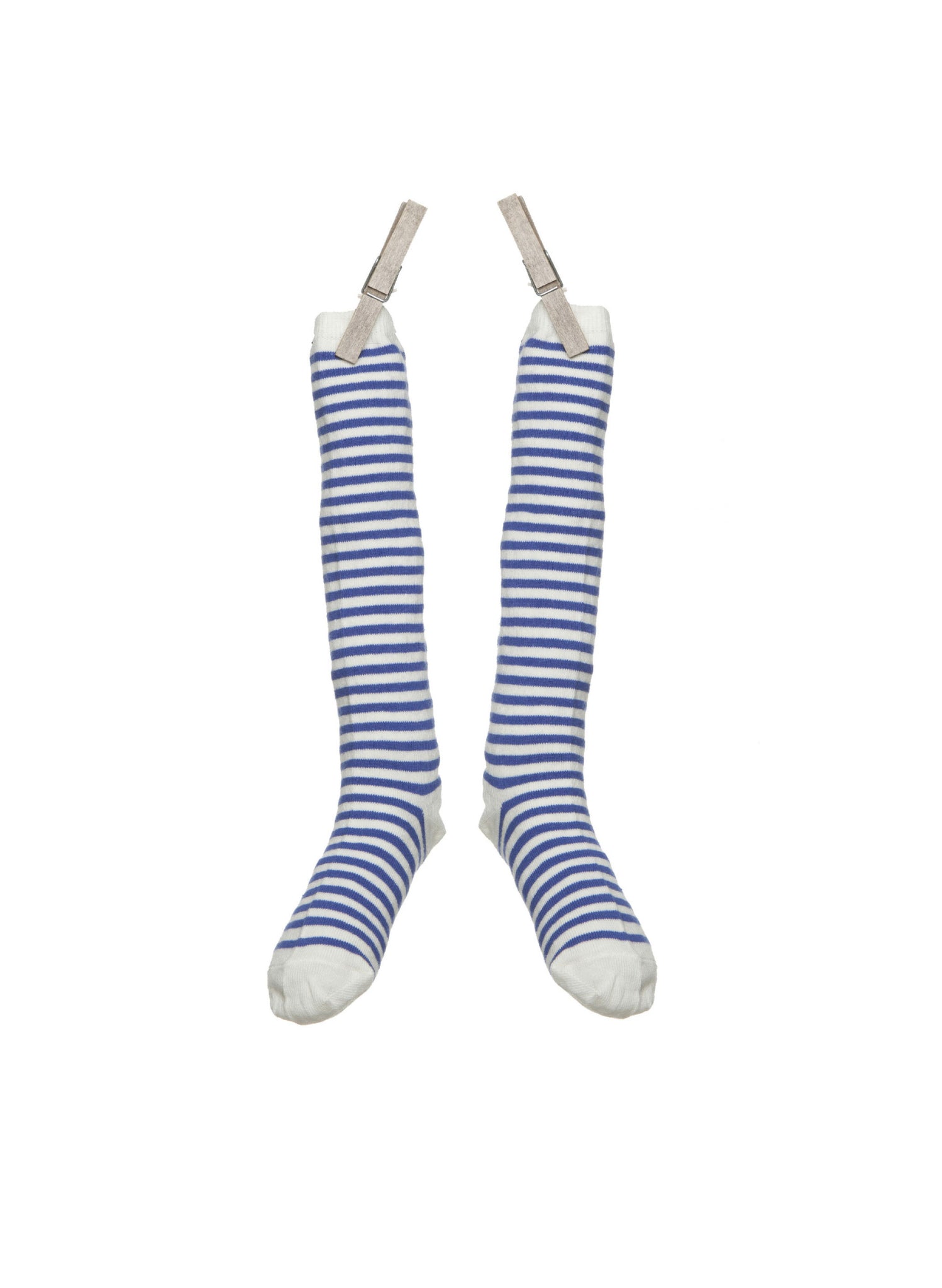 Toddler / Children's Knee Length Socks - Royal Blue Stripe