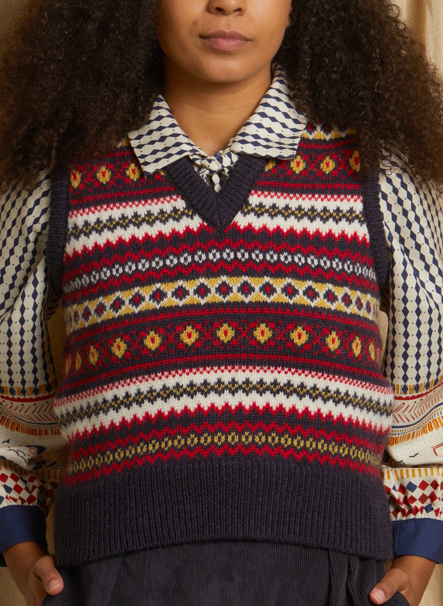 Heritage - Valerie Navy Tank Top