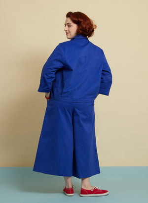 Blue Workwear Jacket | 100% Organic Cotton | Made in London