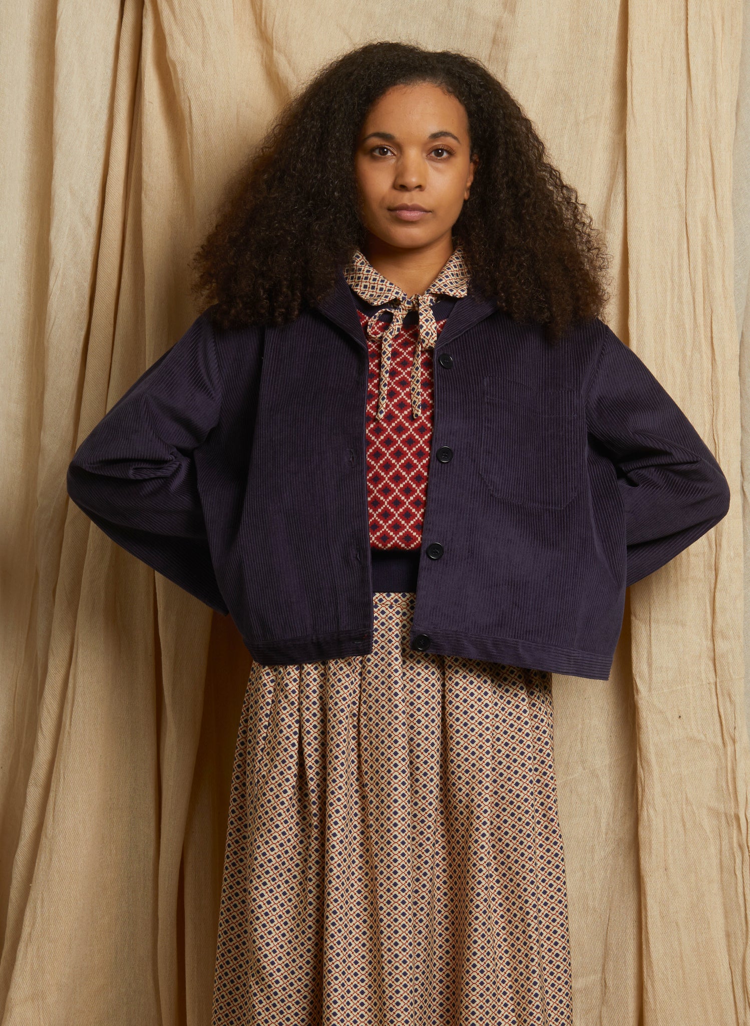 Walter Jacket - Navy Corduroy