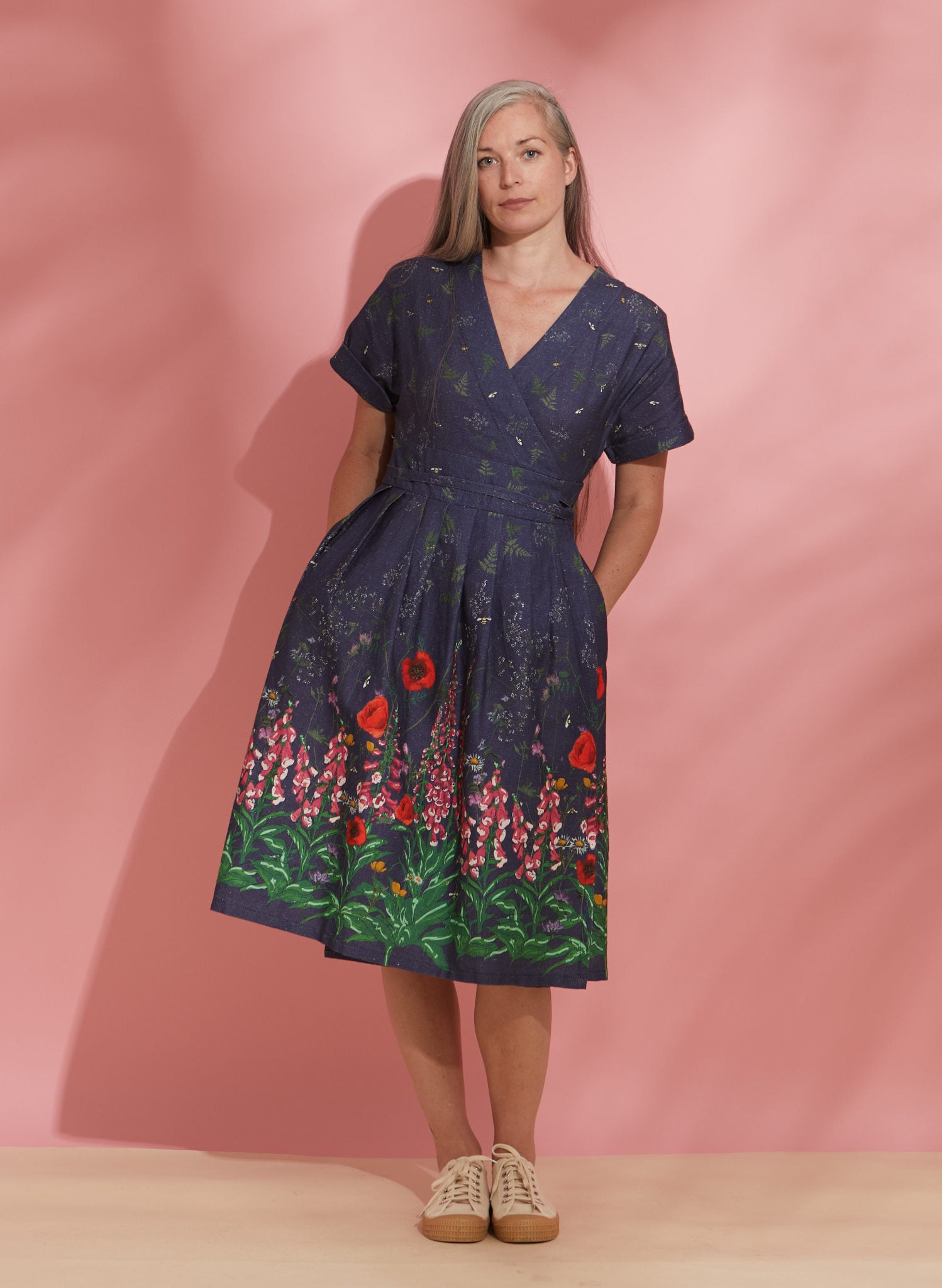 Esme Dress - Indigo Wildflower