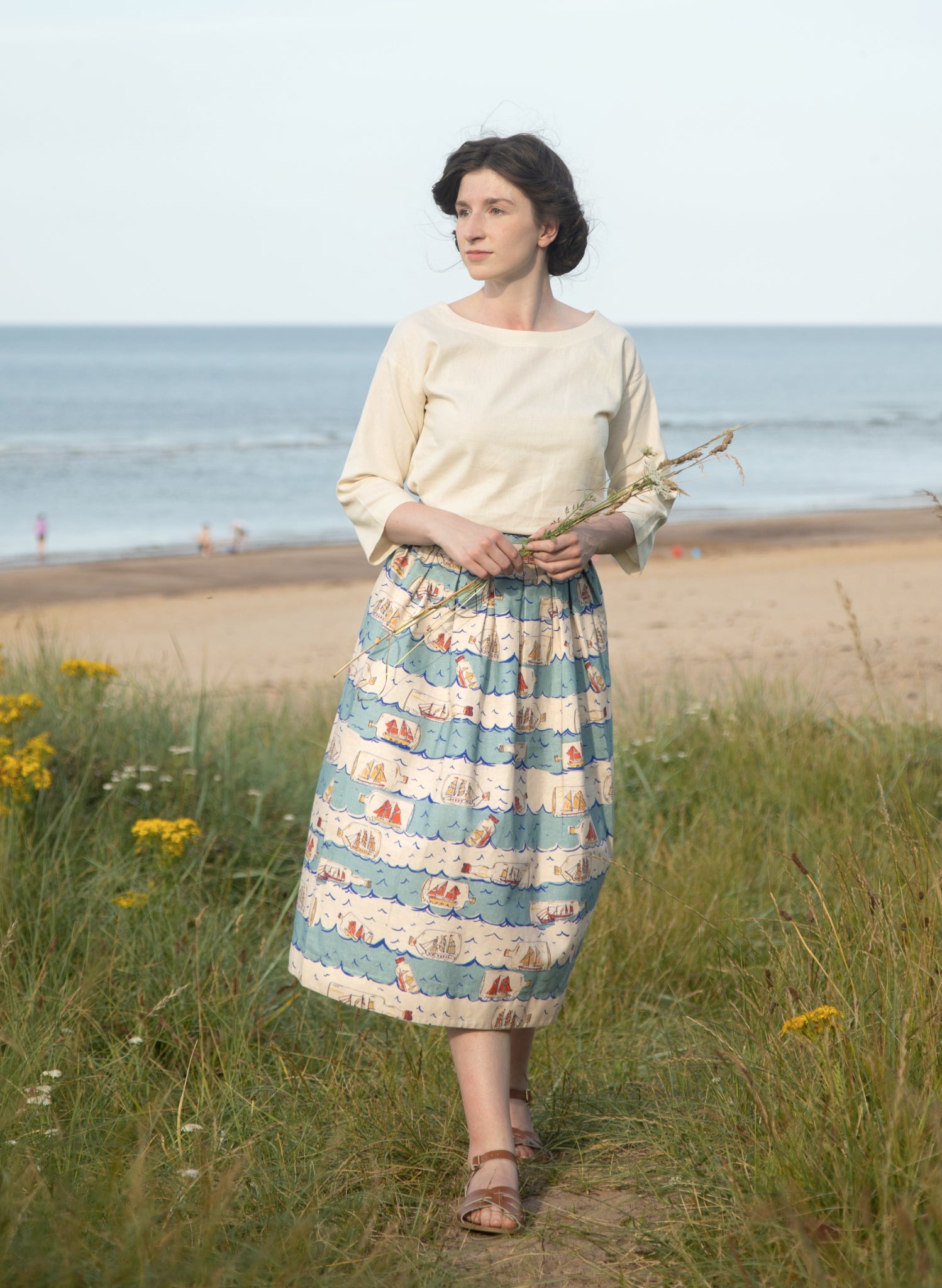 Florence Skirt - Blue Ships Ahoy