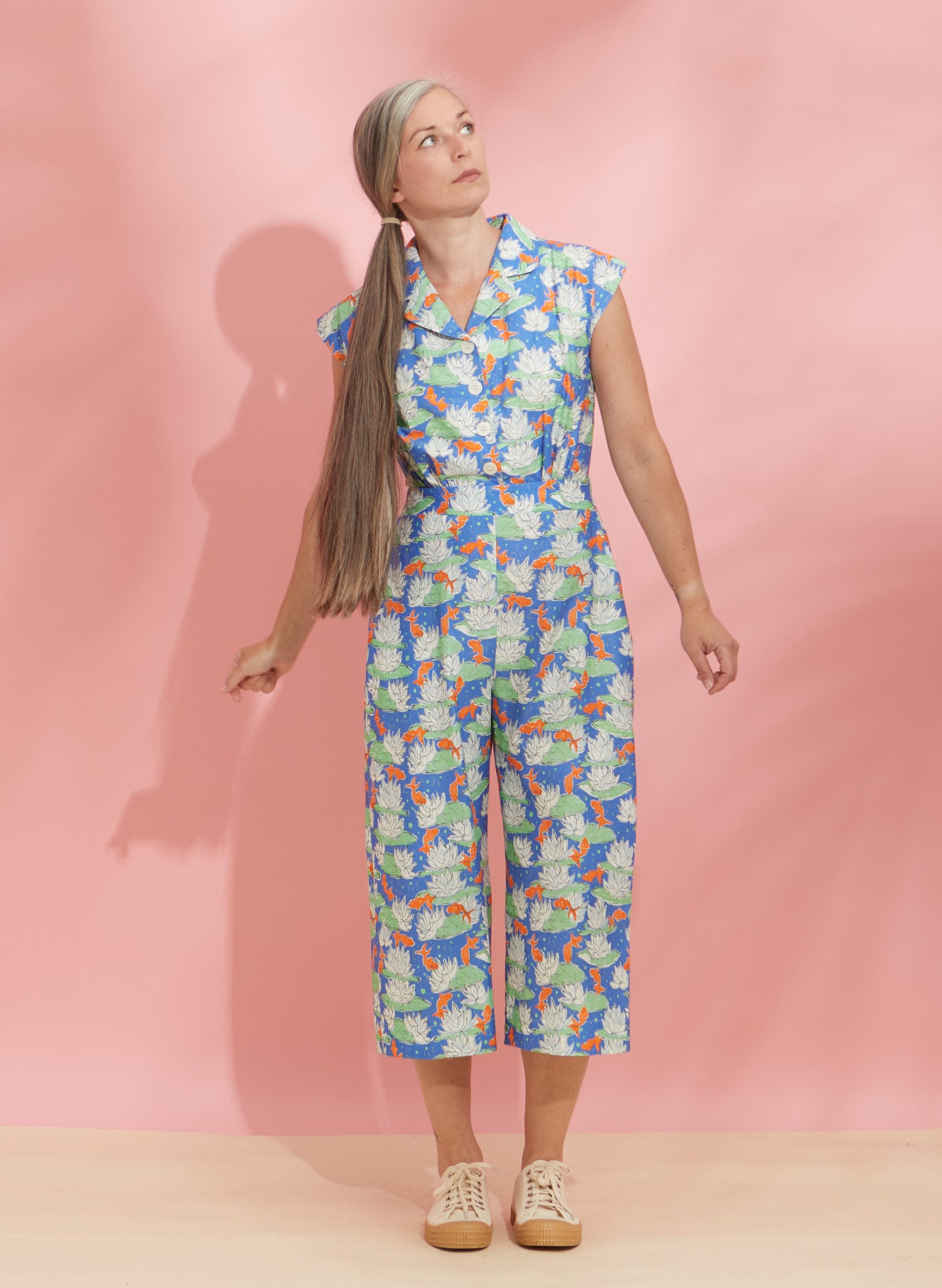 Francesca Jumpsuit - Blue Goldfish