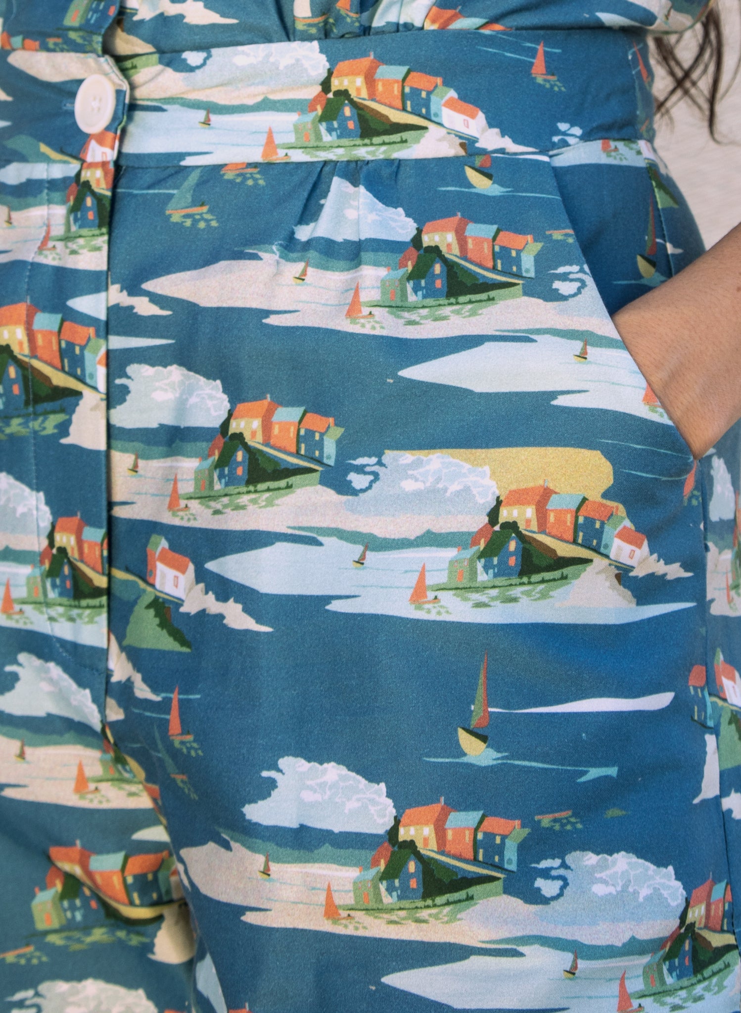 Francesca Long Jumpsuit - Blue Robin Hood's Bay