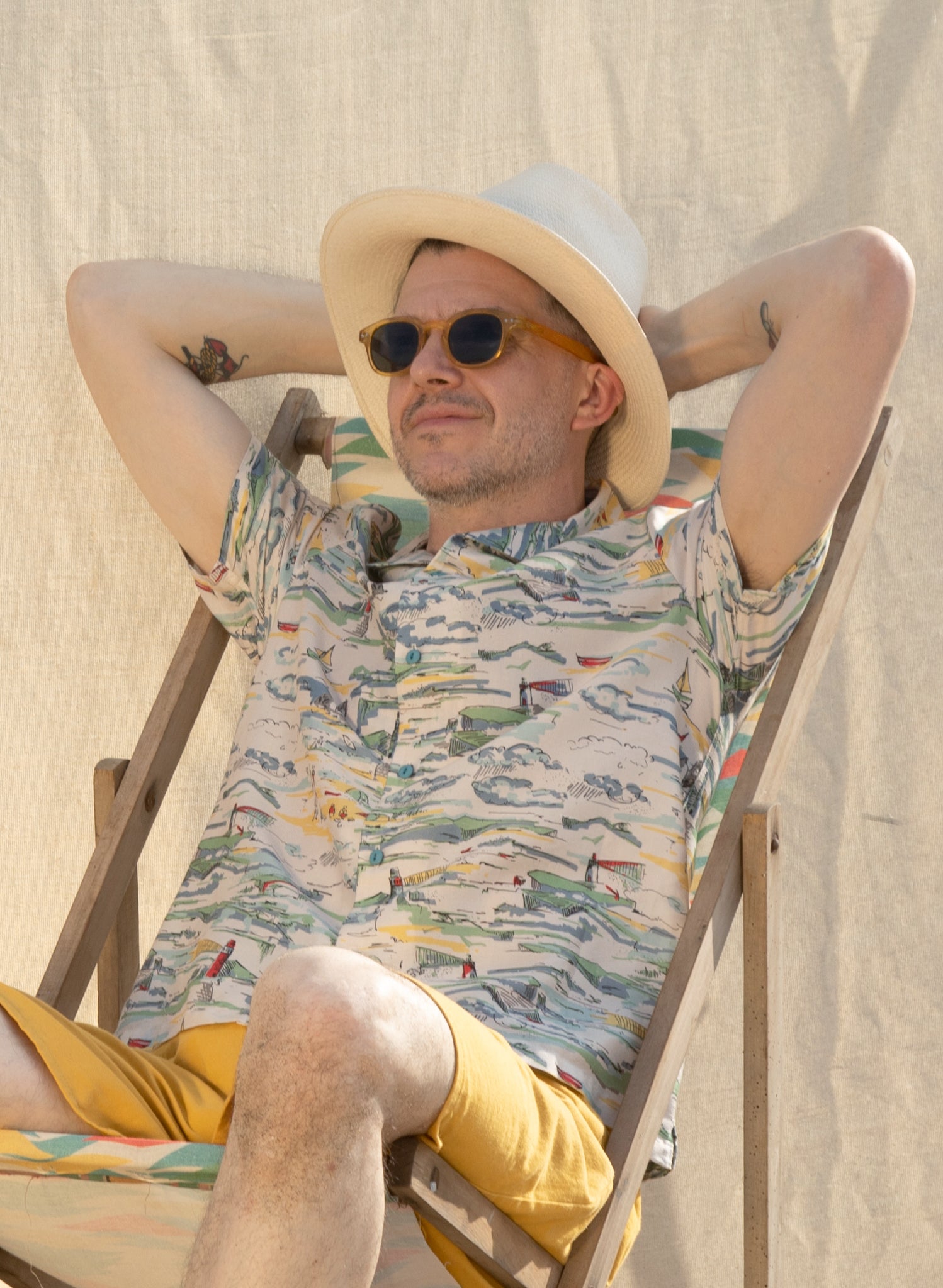 Kit Shirt - Ivory Lighthouse