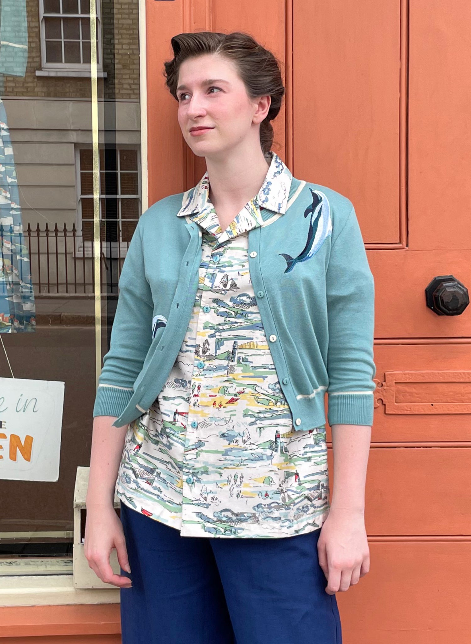 Kit Shirt - Ivory Lighthouse