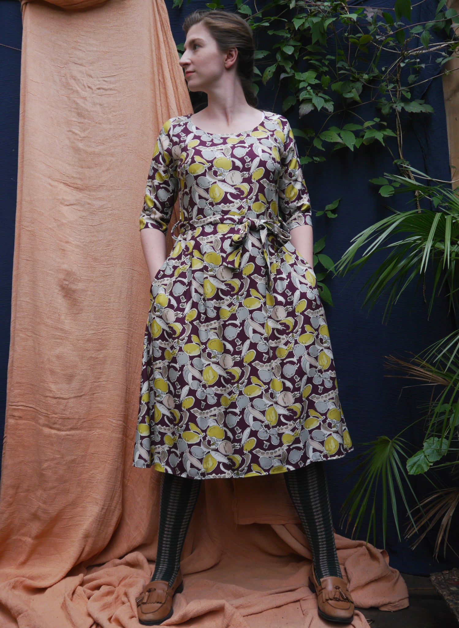 Elsie Dress - Plum Homegrown