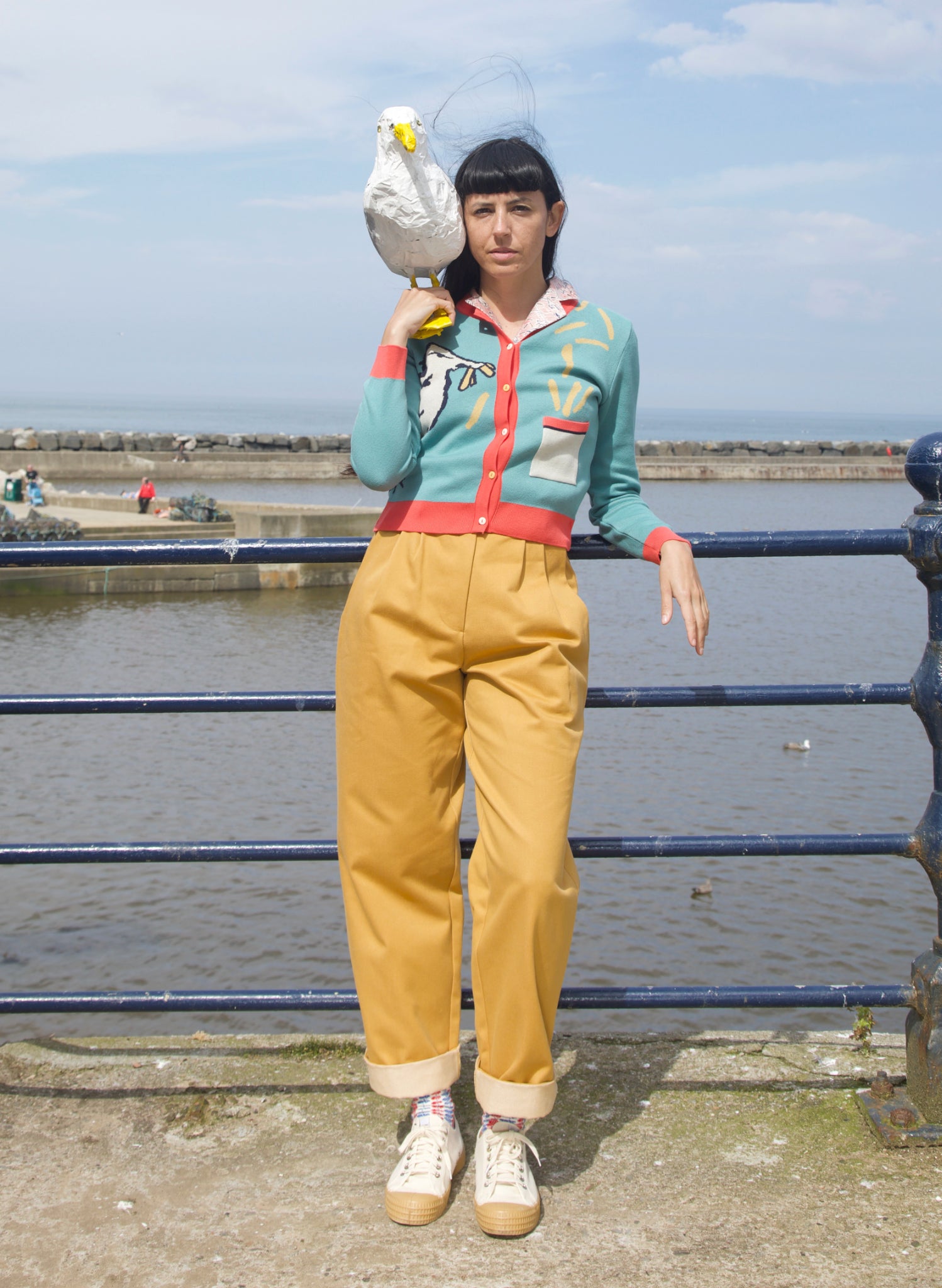 Vera Cardigan - Teal Chip Stealer