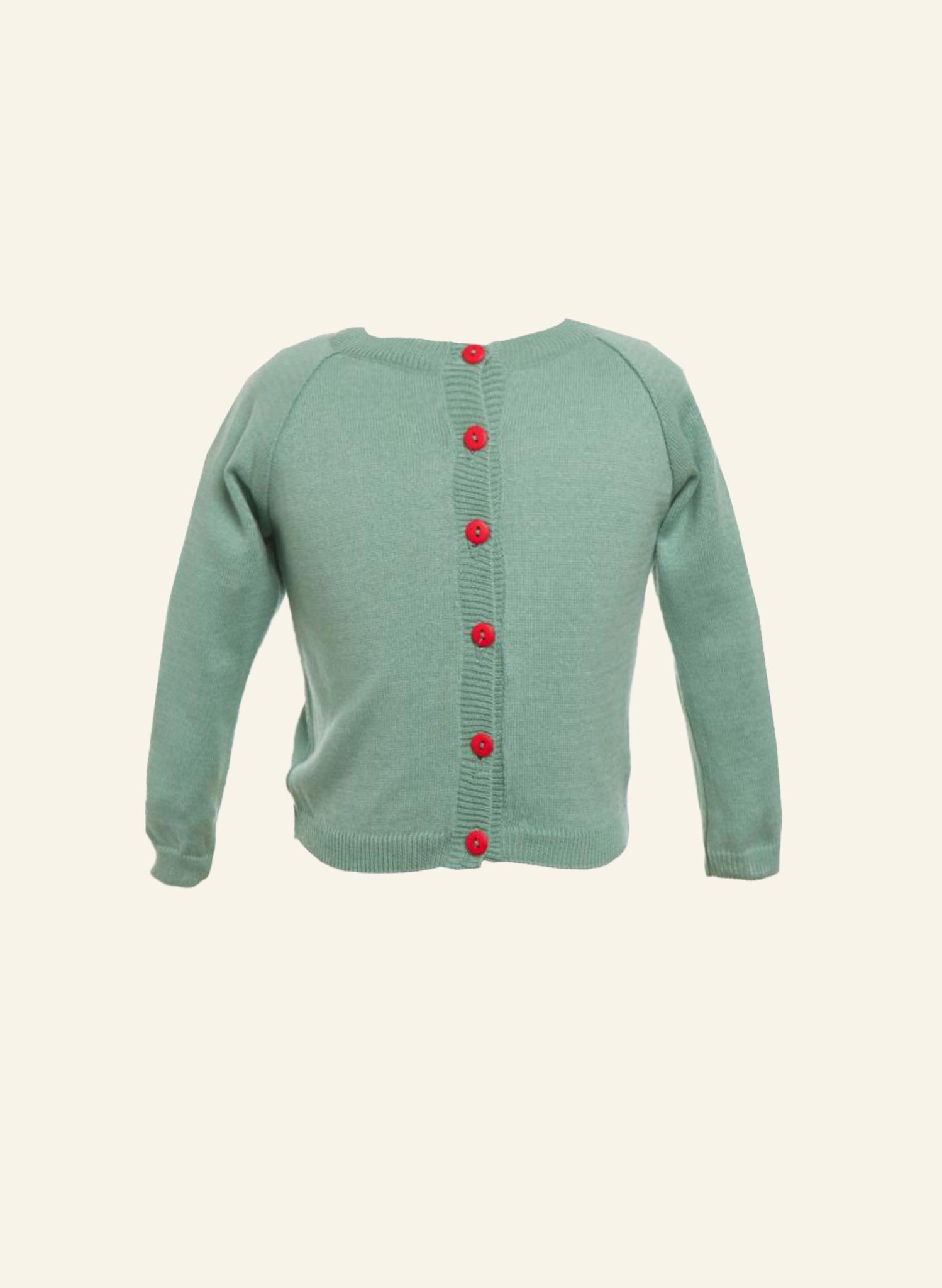 Children's Classic Cardigan in Sage | 100% Cotton | Palava