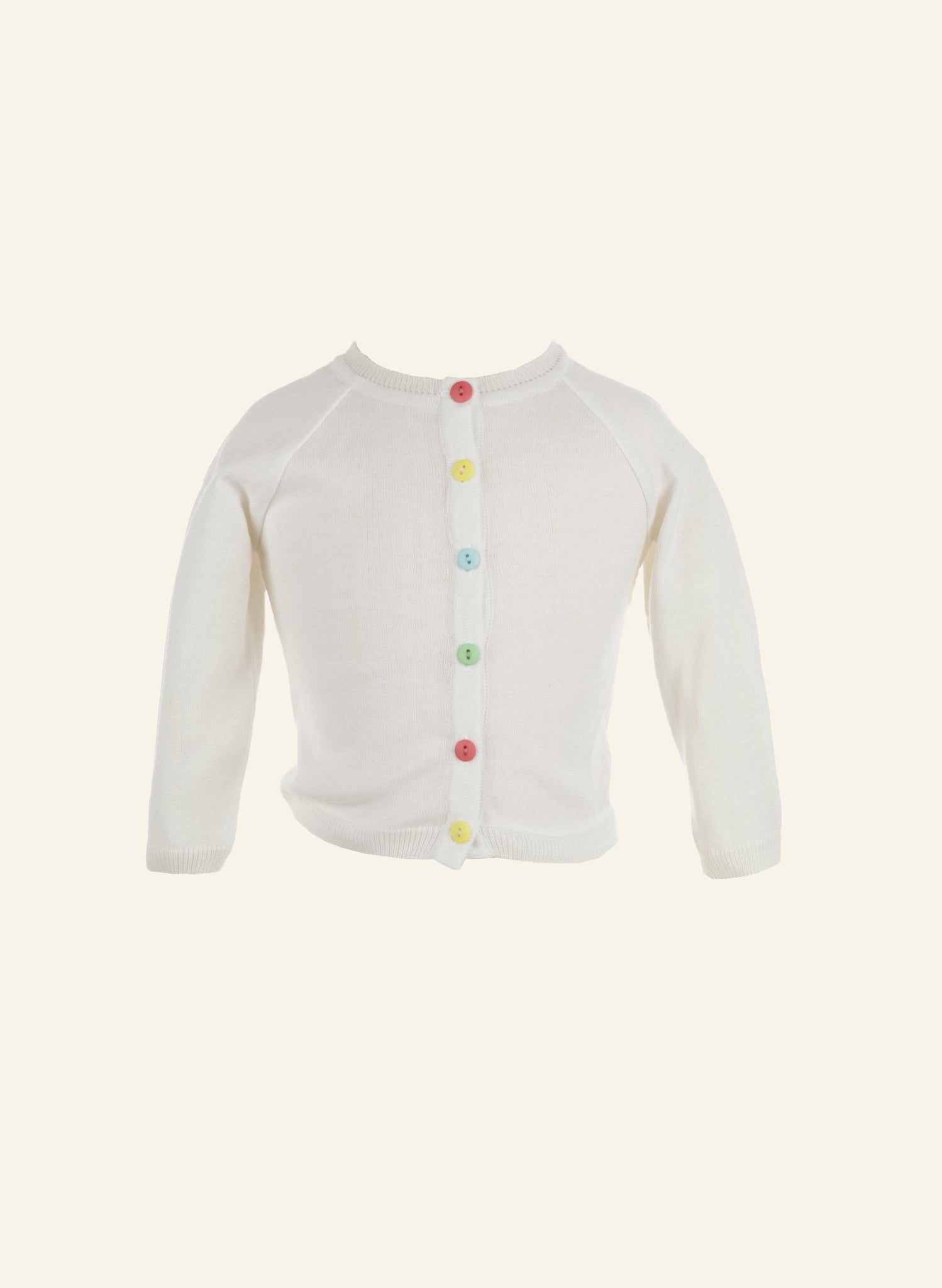 Children's Classic Cardigan in Ivory | 100% Cotton | Palava