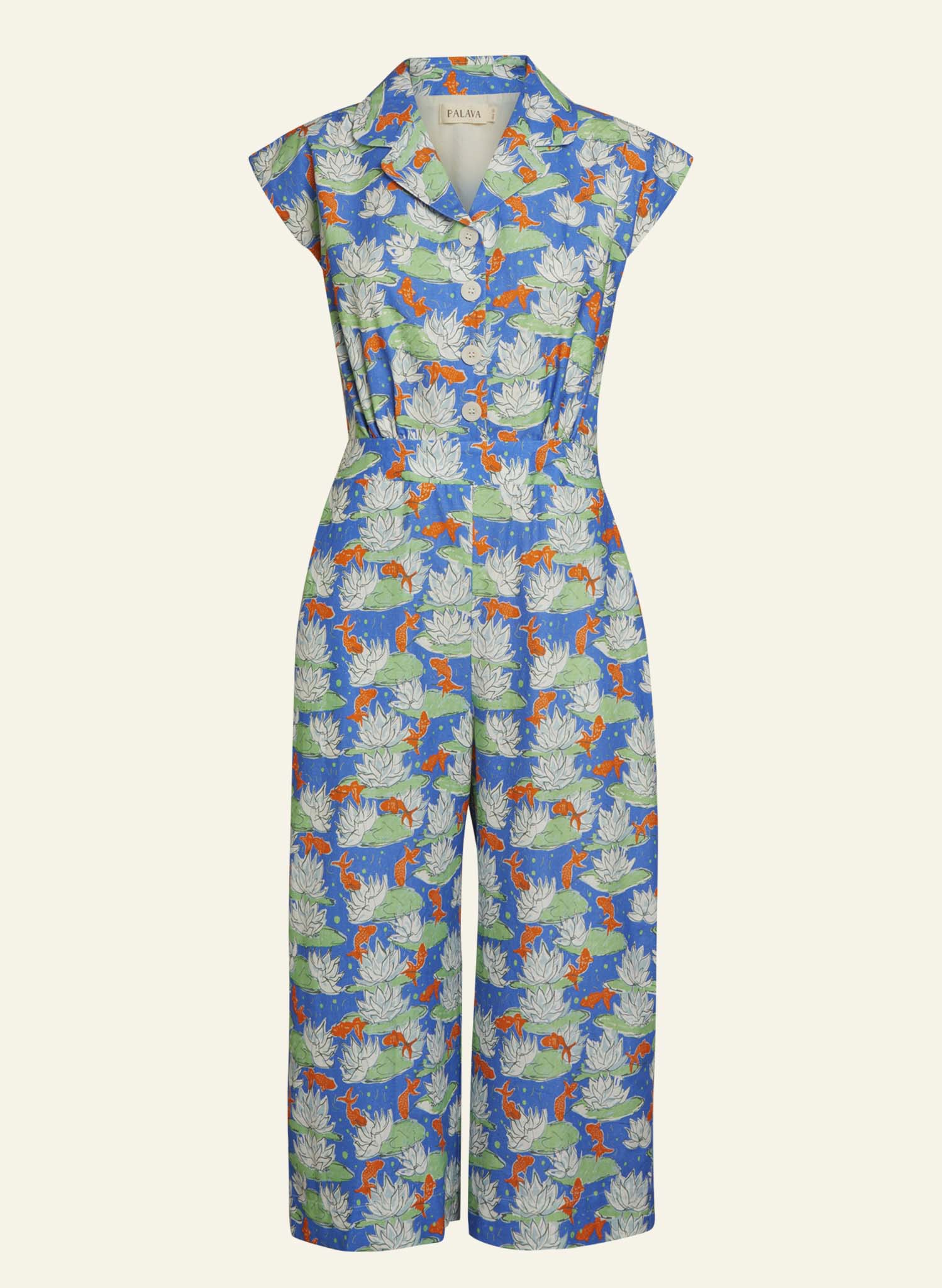 Francesca Jumpsuit - Blue Goldfish