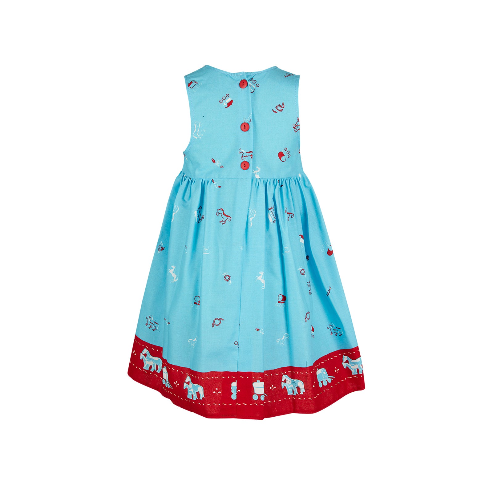 Katie Pinafore Dress - Gypsy Caravan Royal Blue