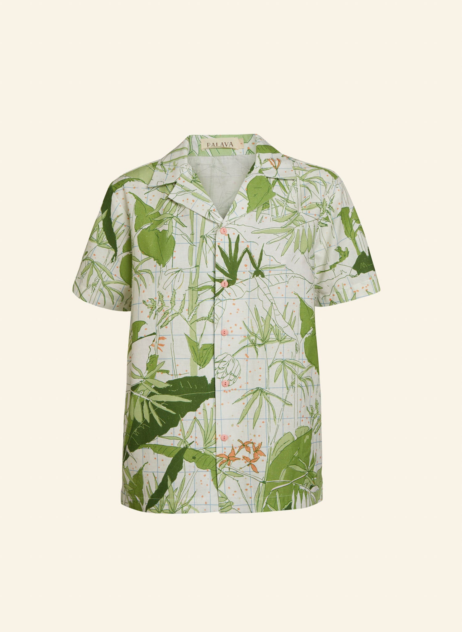 Kit Shirt - Ivory Palm House