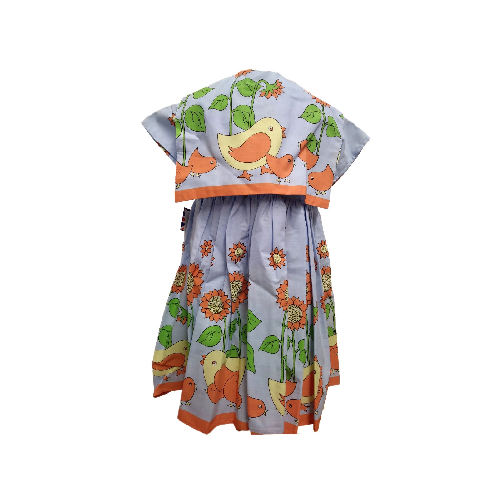 Laura Dress - Blue Sunflower