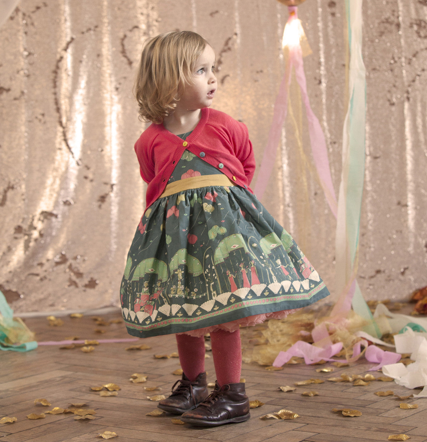 Children's Classic Cardigan - Raspberry - Palava