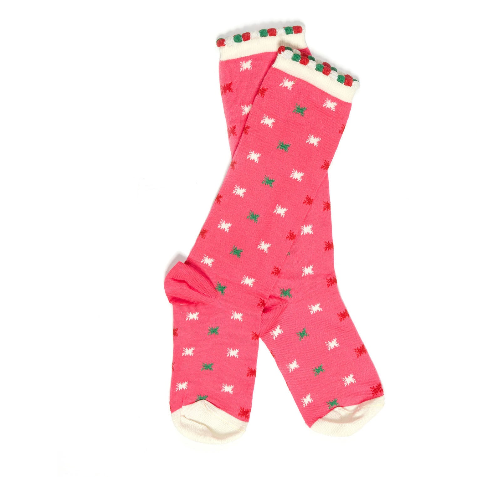 Pink Neon Star Children's Knee-High Socks | Palava UK