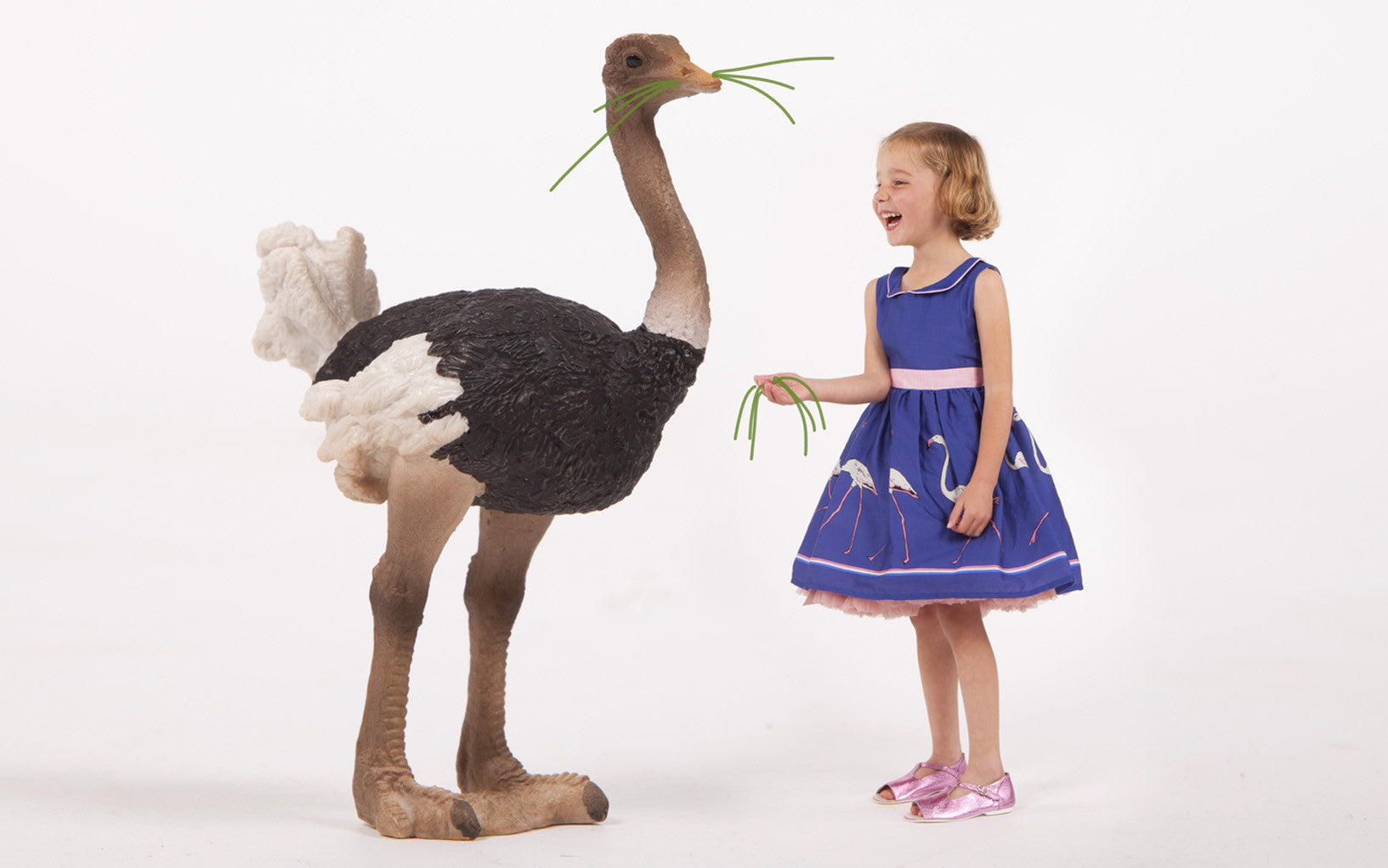 Millie - Blue Large Flamingo - Palava