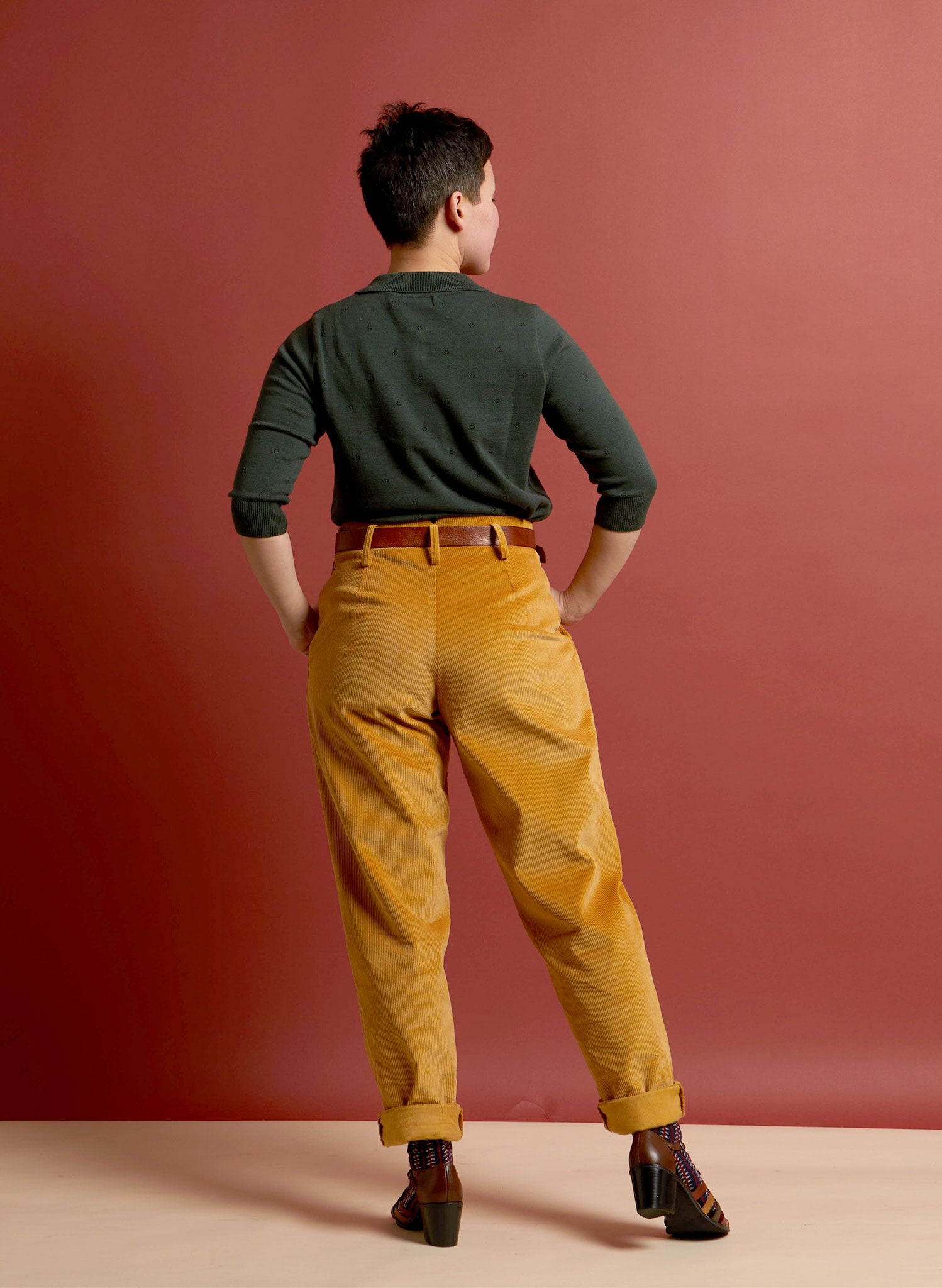 Aila - Dark Green - Knitted Top