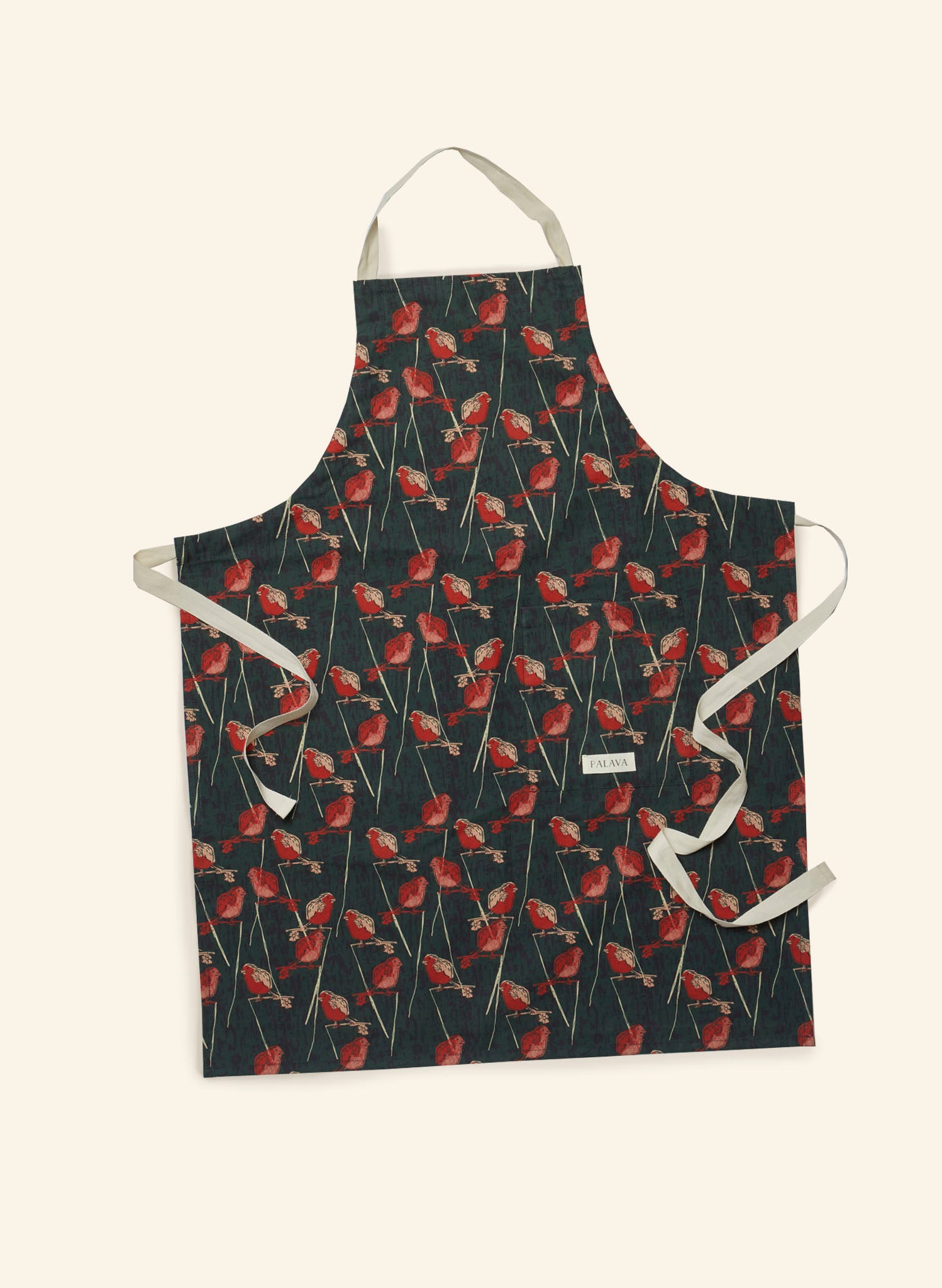 Apron - Forest Green Robin