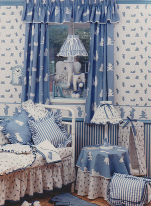 Blue Bears Print Wallpaper Border | 10 Metre Roll | UK