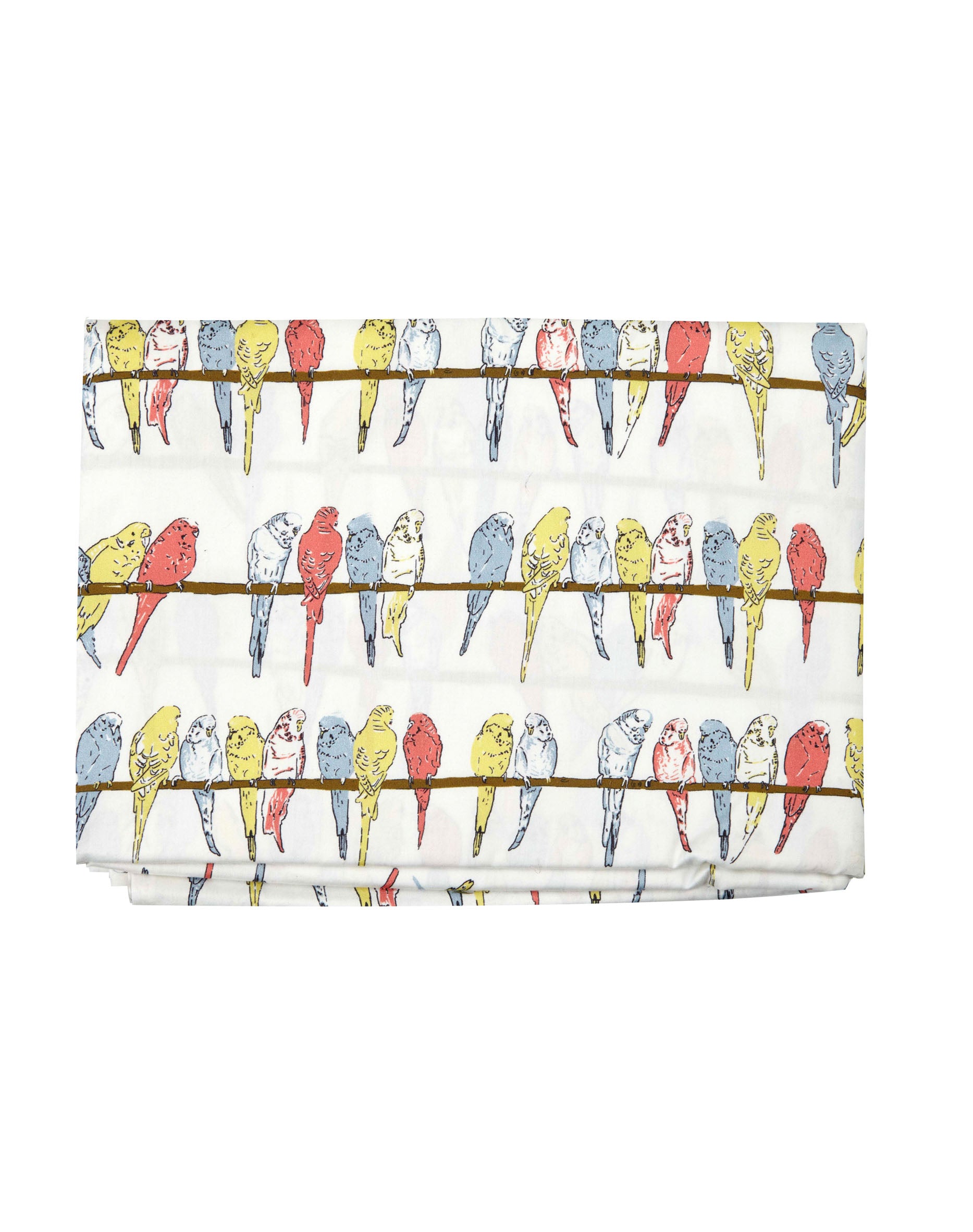 Single Duvet Cover - Ivory Budgies - Palava