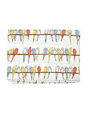 Single Duvet Cover - Ivory Budgies - Palava