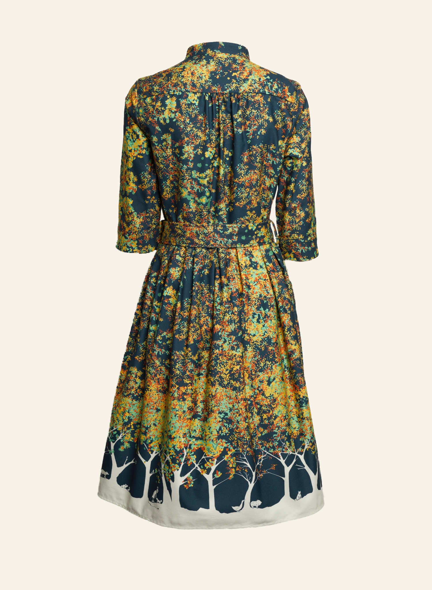 Cynthia - Navy Forest Dress