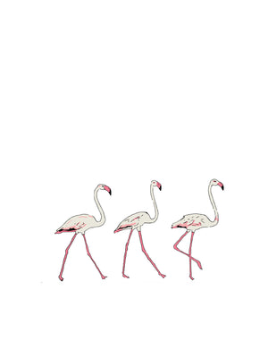 Three Flamingos Wall Sticker - Palava