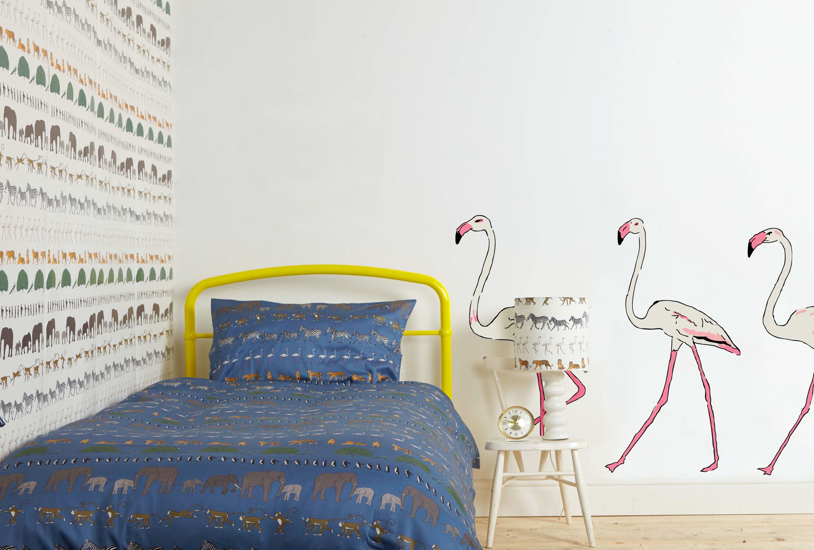 Three Flamingos Wall Sticker - Palava