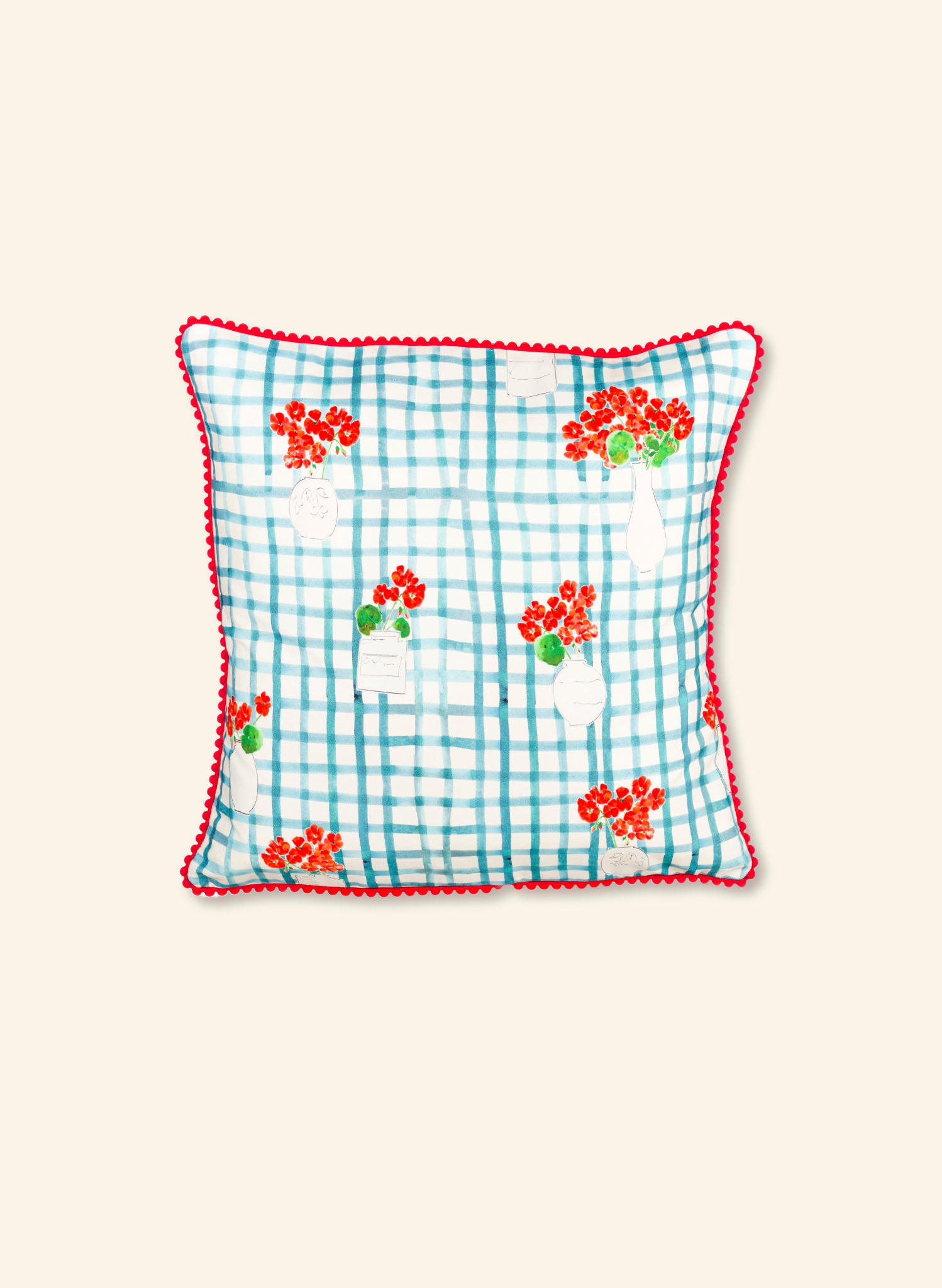 Large Cushion Cover - Geraniums