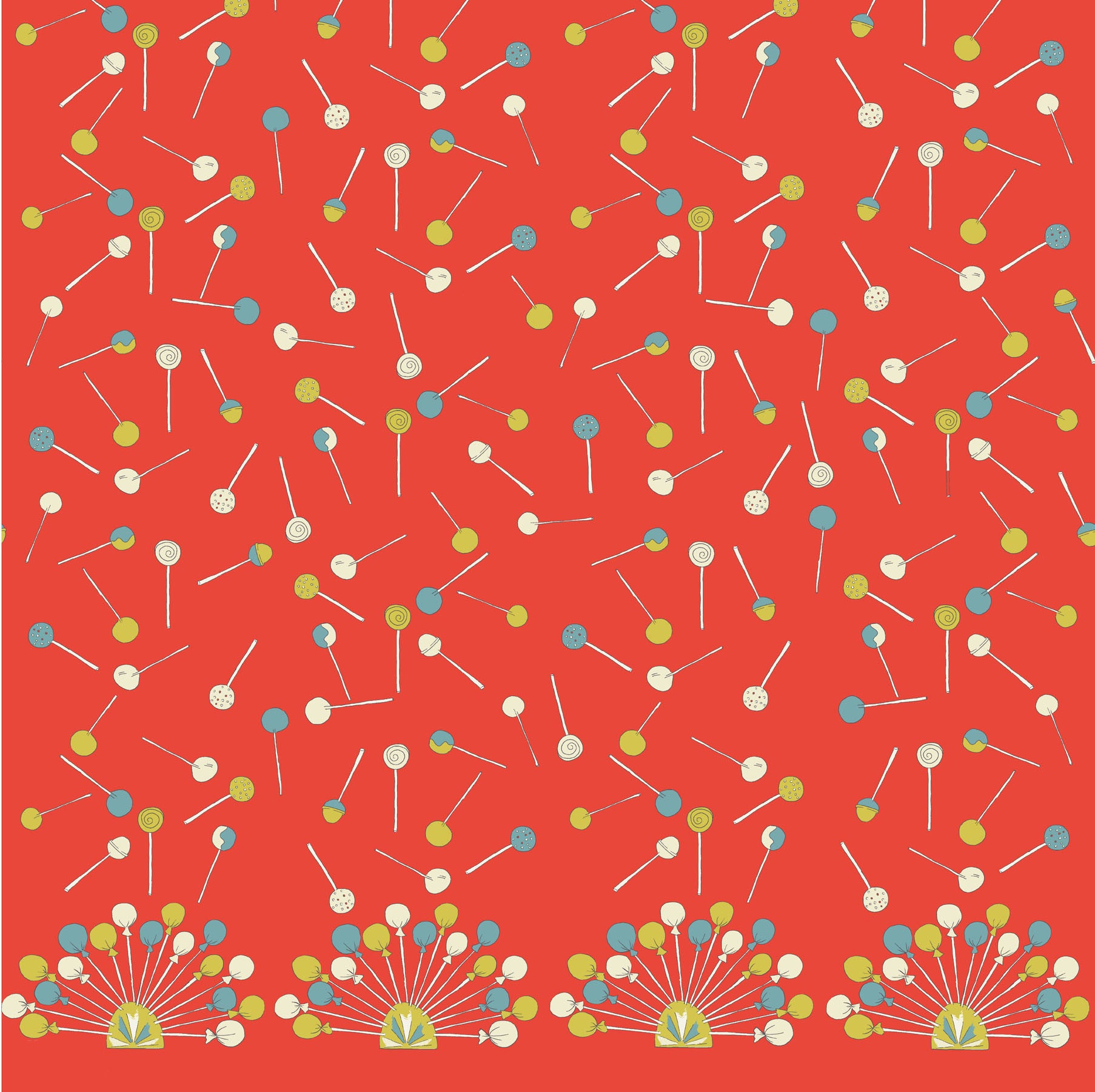 Orange Lollipop Fabric - Palava