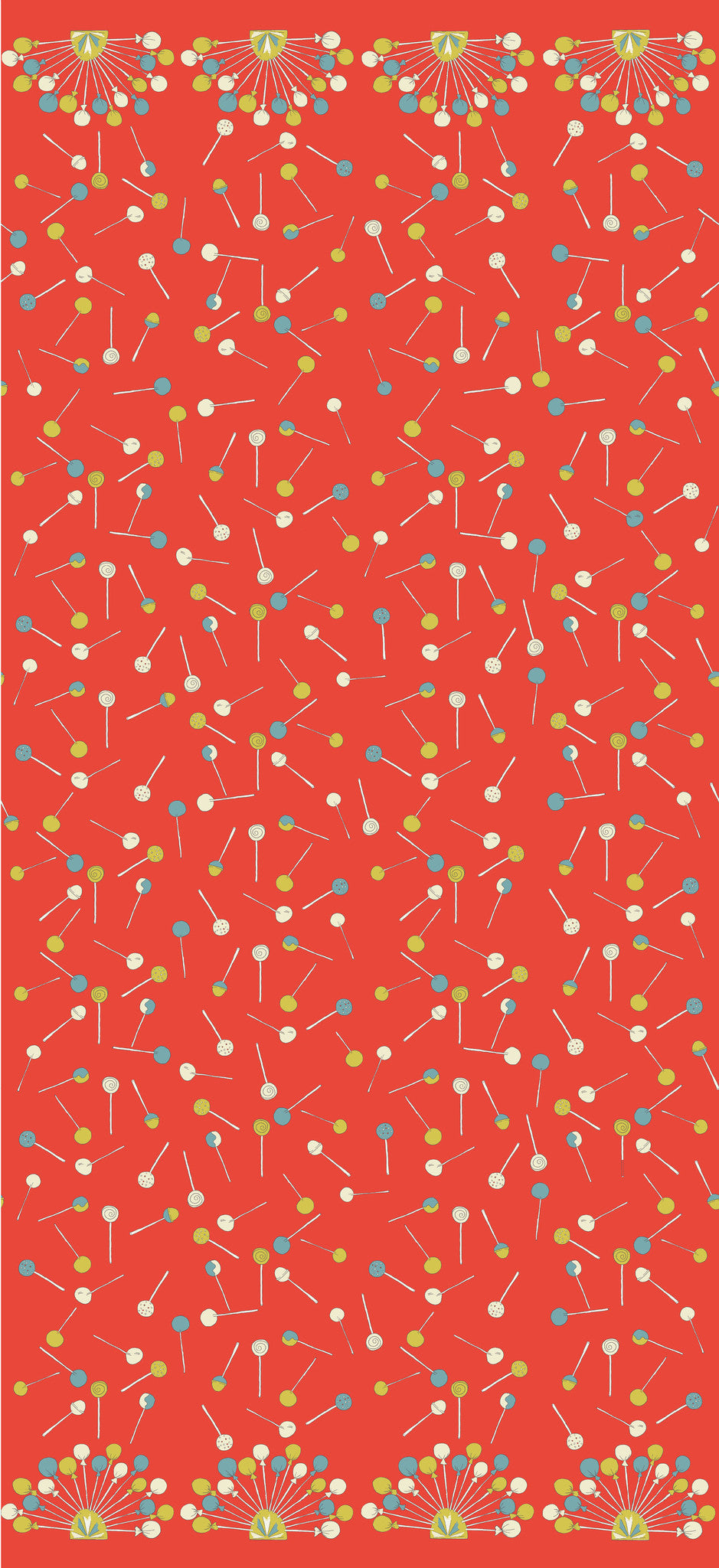 Orange Lollipop Fabric - Palava