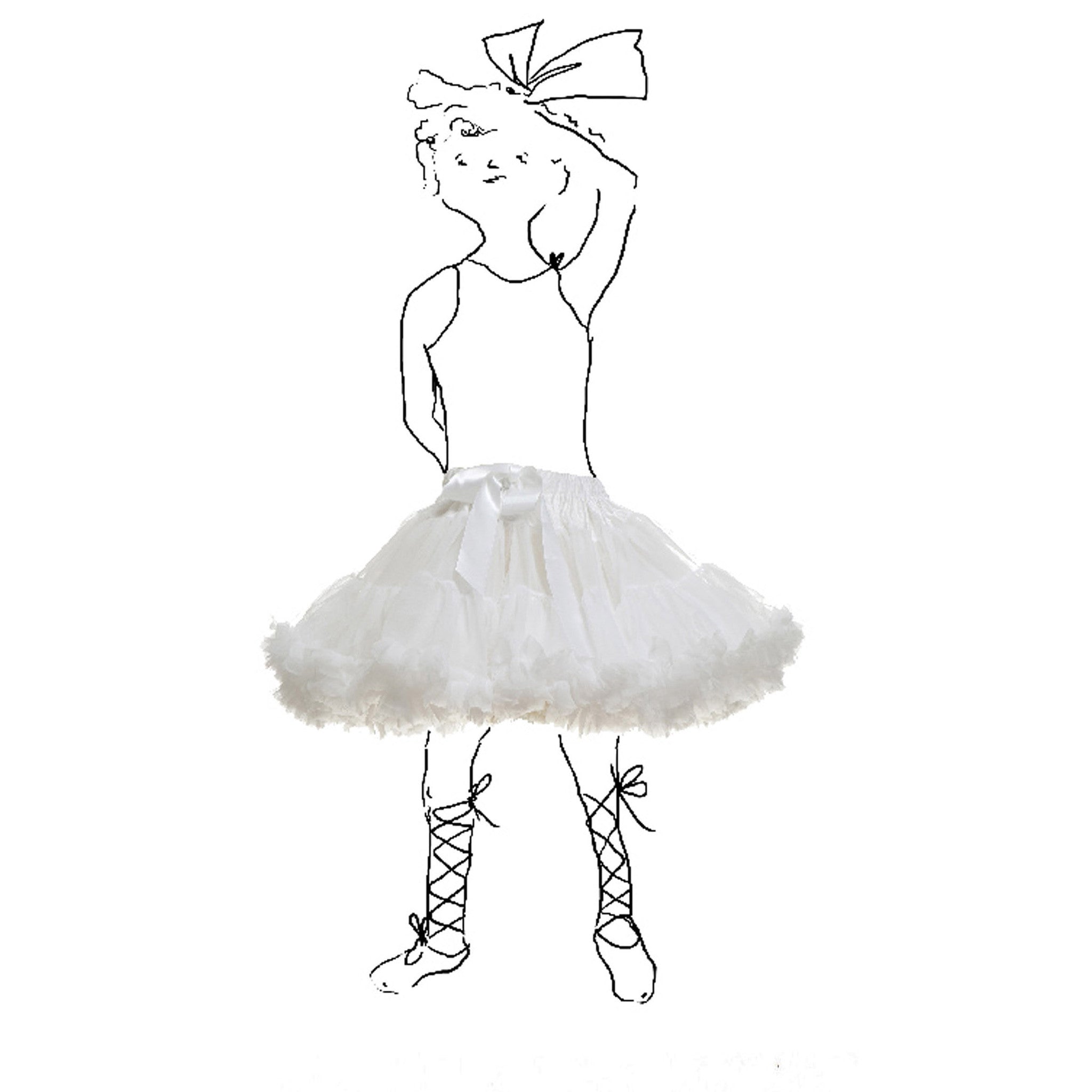 Children's Petticoat - White - Palava