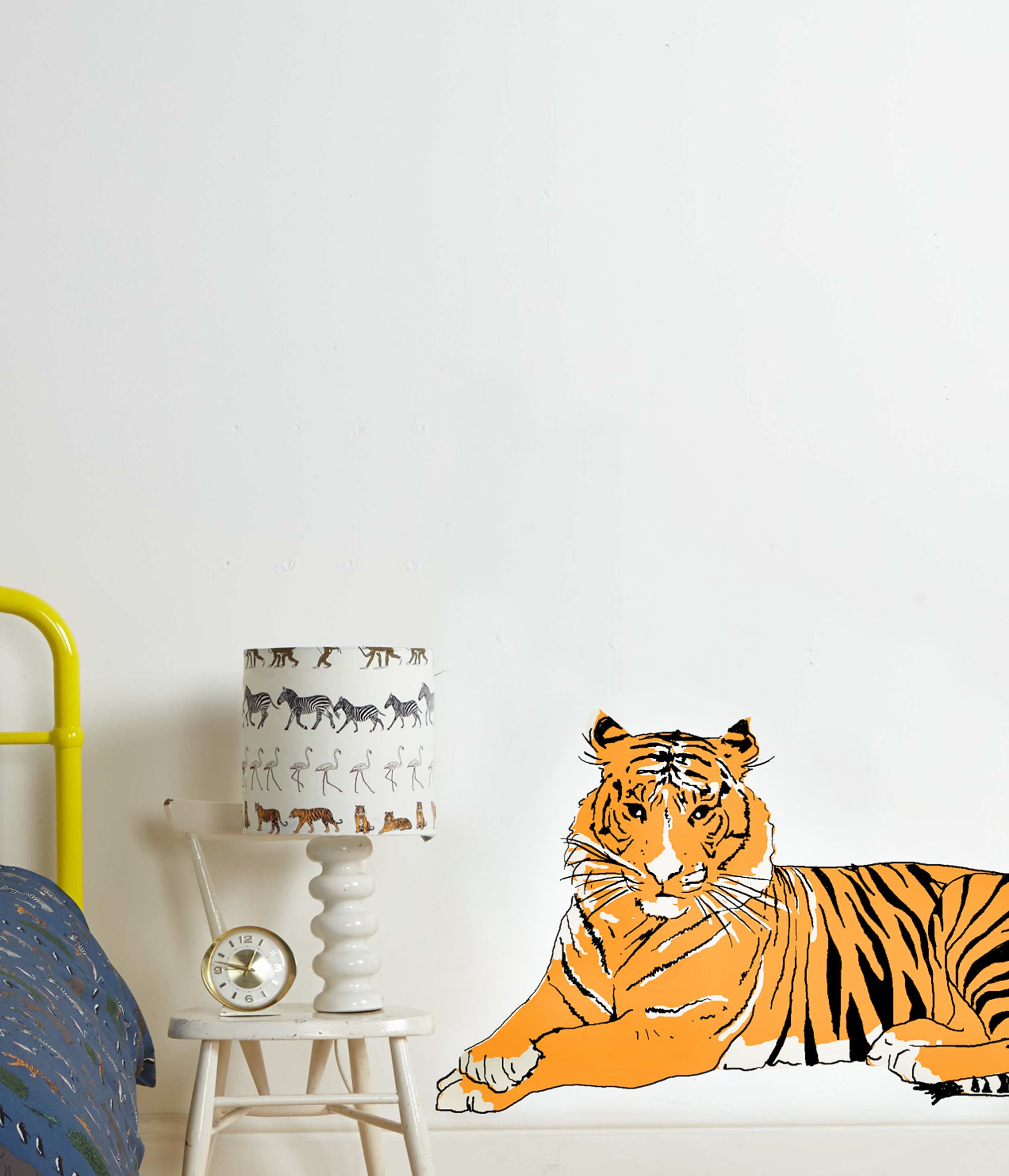 Lying Down Tiger Wall Sticker - Palava